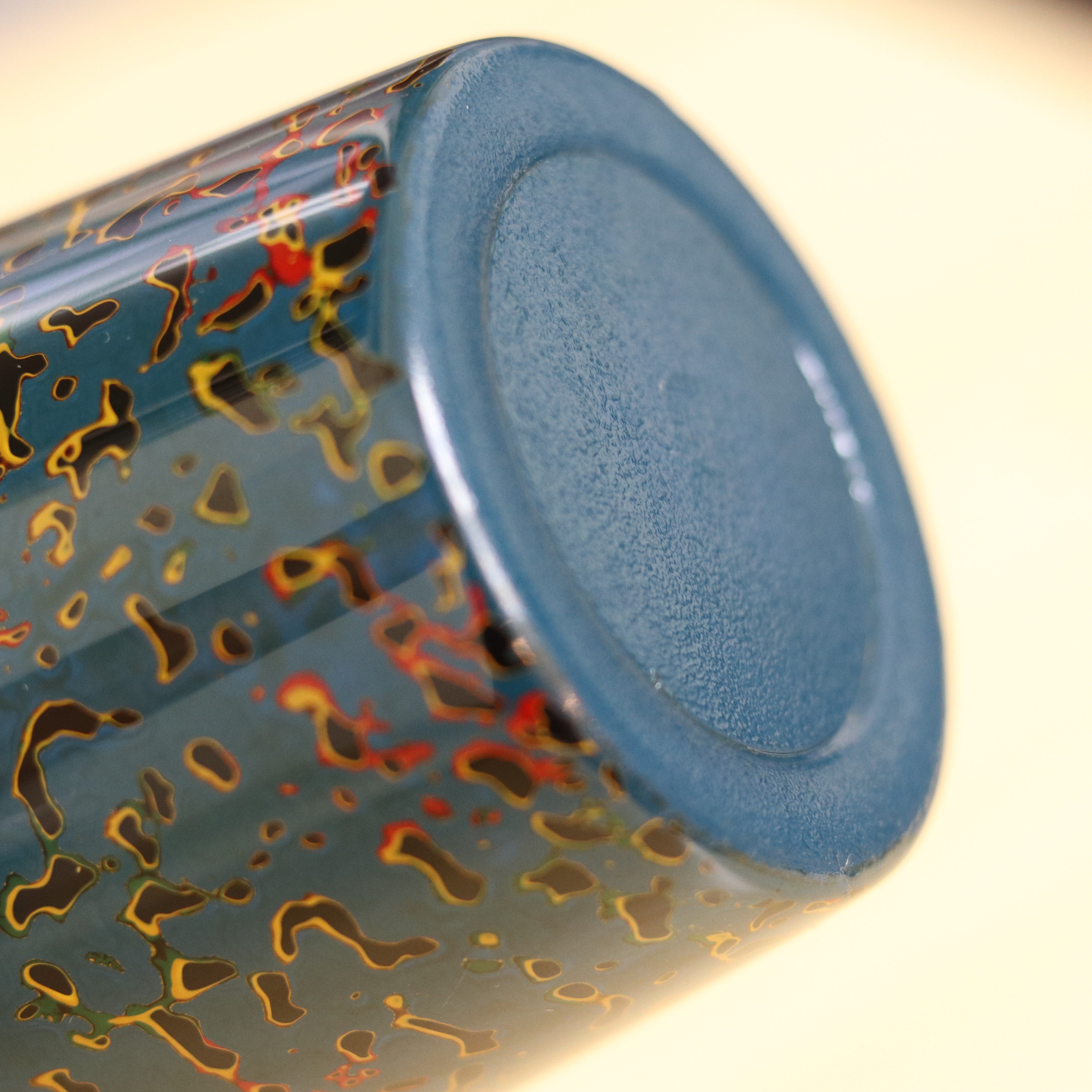 津軽塗 | 二重構造 ステンレスカップ | 唐塗 浅葱 | 小林漆器