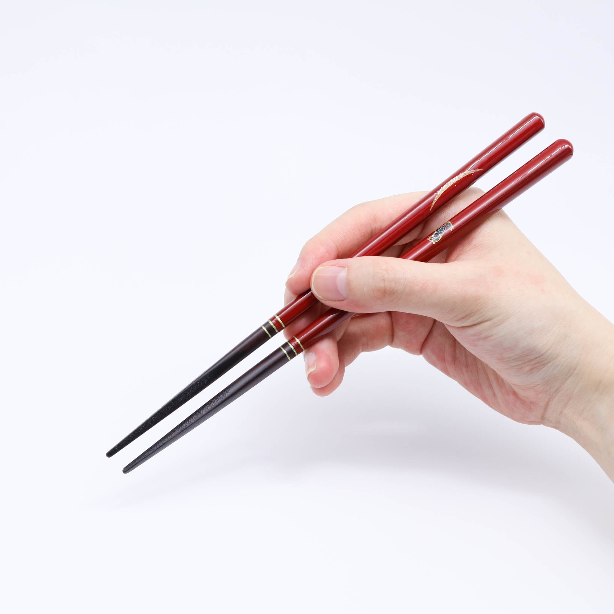 若狭塗 ペア箸 | 月うさぎ 桐箱入り 箸置き付 | 螺鈿 砂岩 | マツ勘