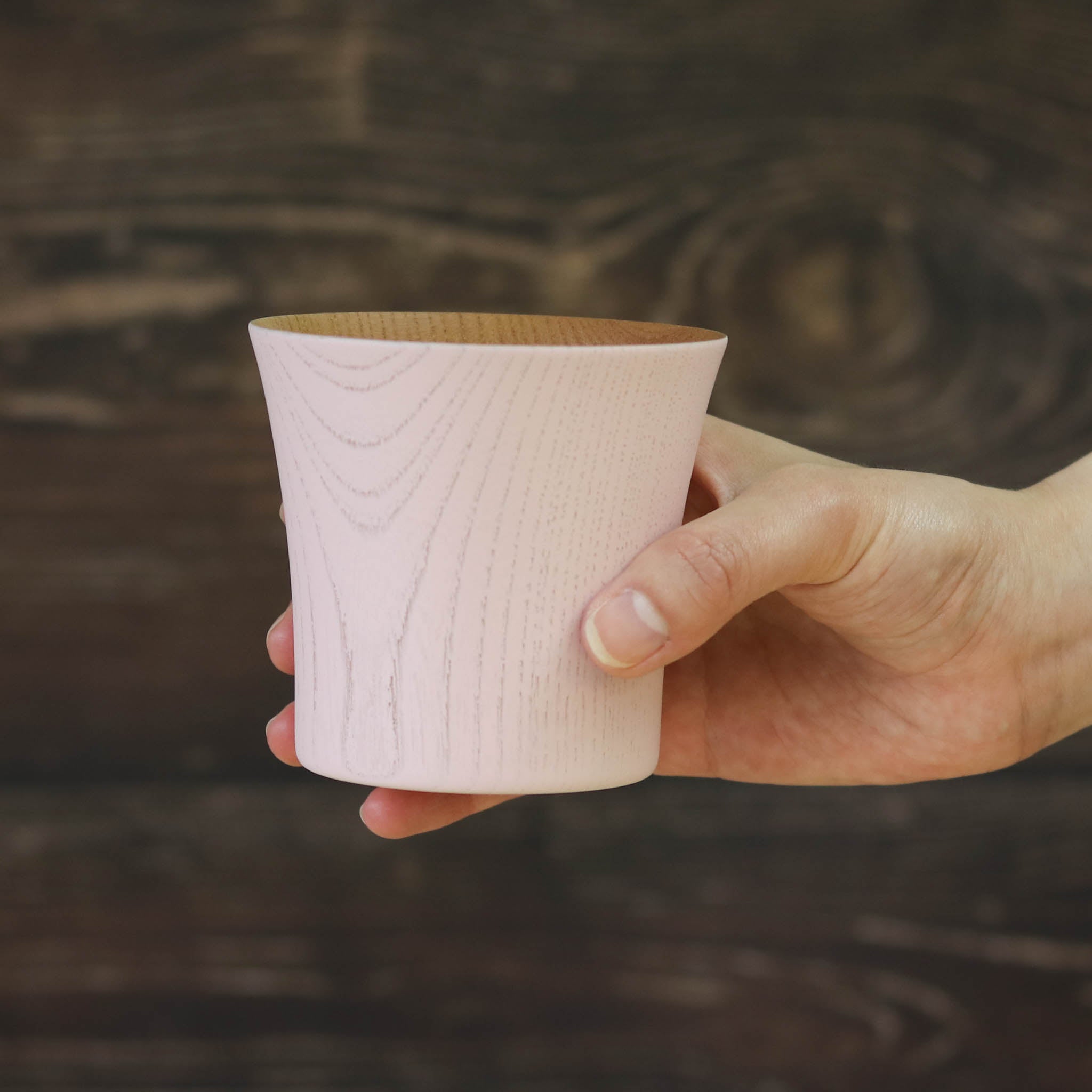 山中漆器 カップ | とりどりかっぷ | ピンク 小 | 山崎又一商店