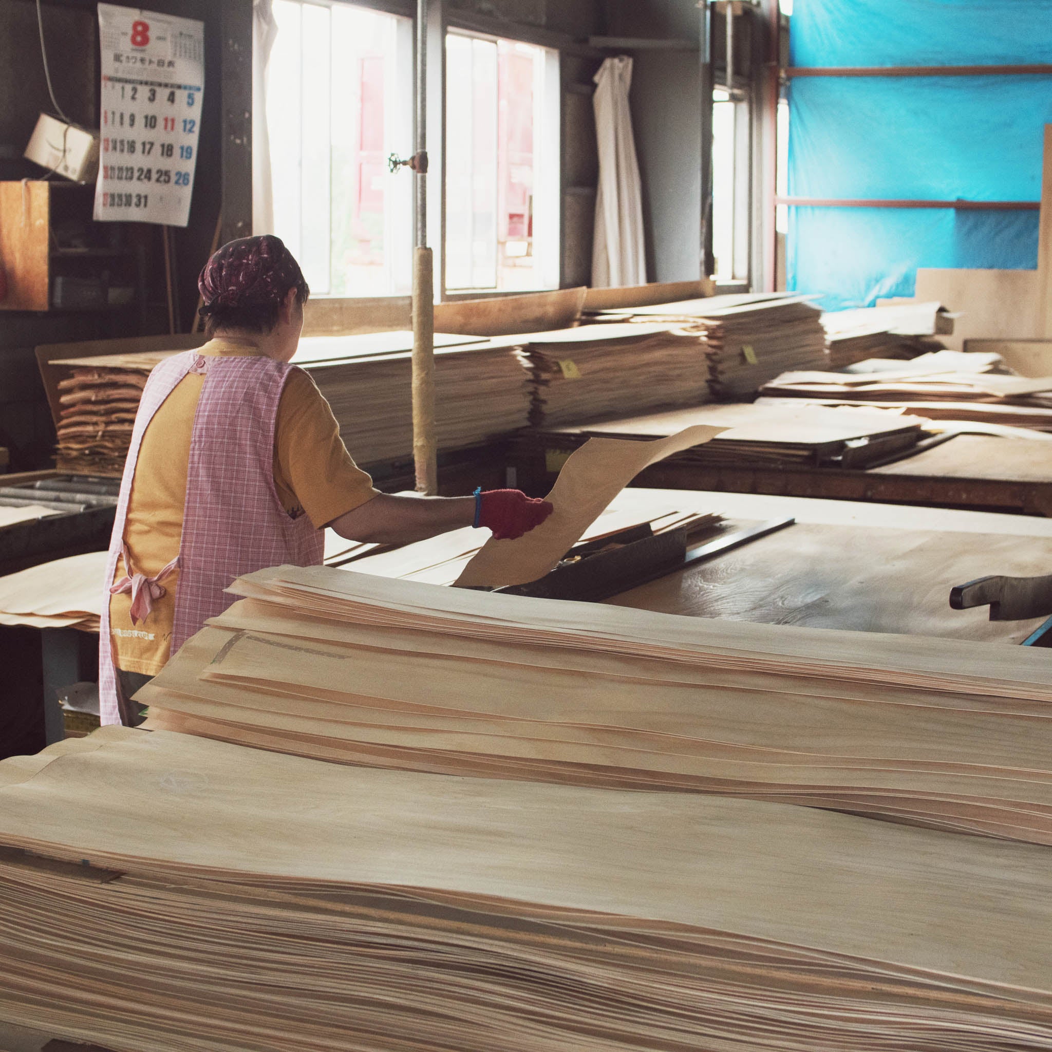 木工品 フォトフレーム | PW frame  S1 | blue-green | PLYWOOD laboratory