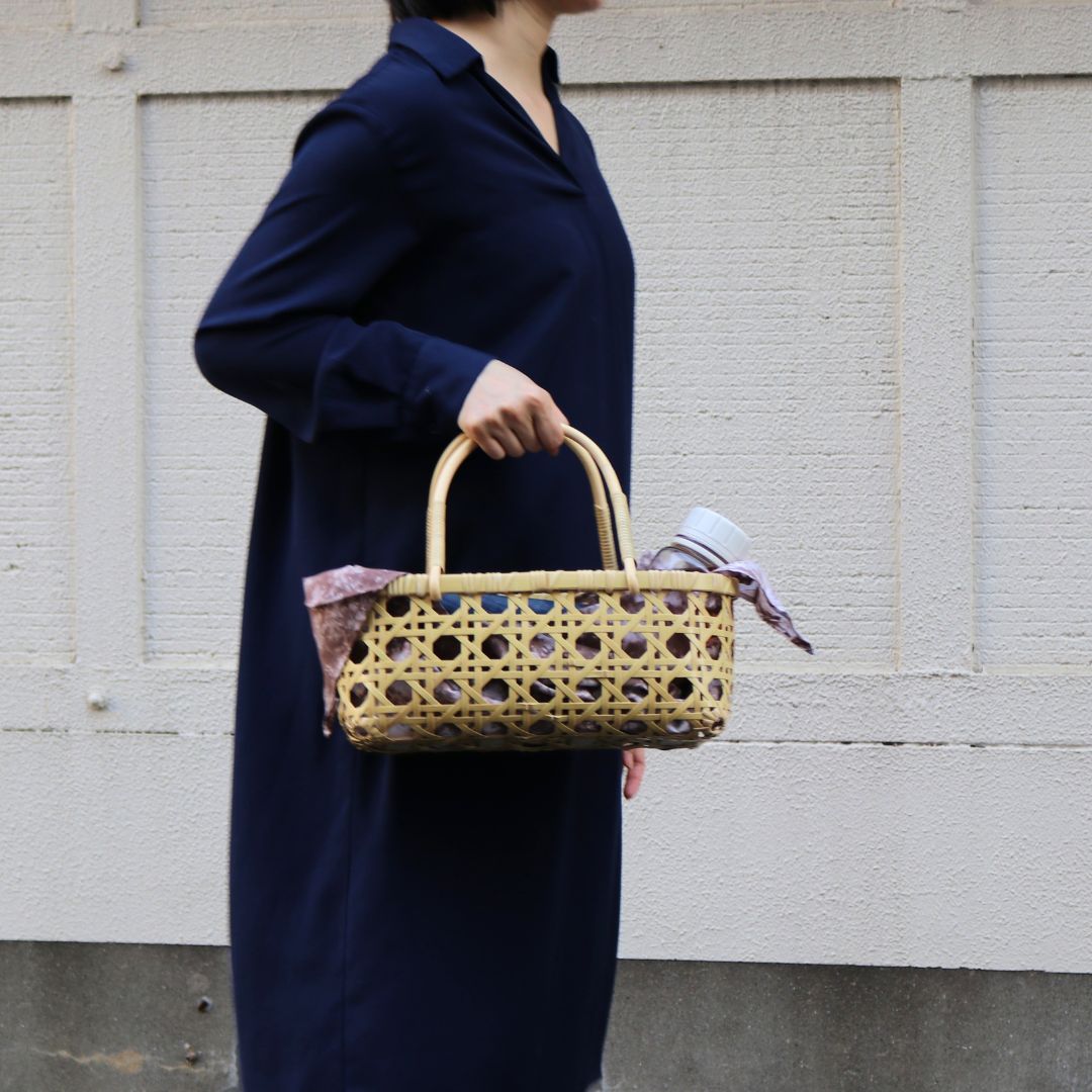別府竹細工 竹かご | 八ツ目かごバッグ 籐 | 小 | 山下工芸