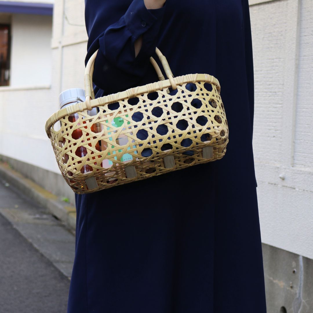別府竹細工 竹かご | 八ツ目かごバッグ 籐 | 小 | 山下工芸