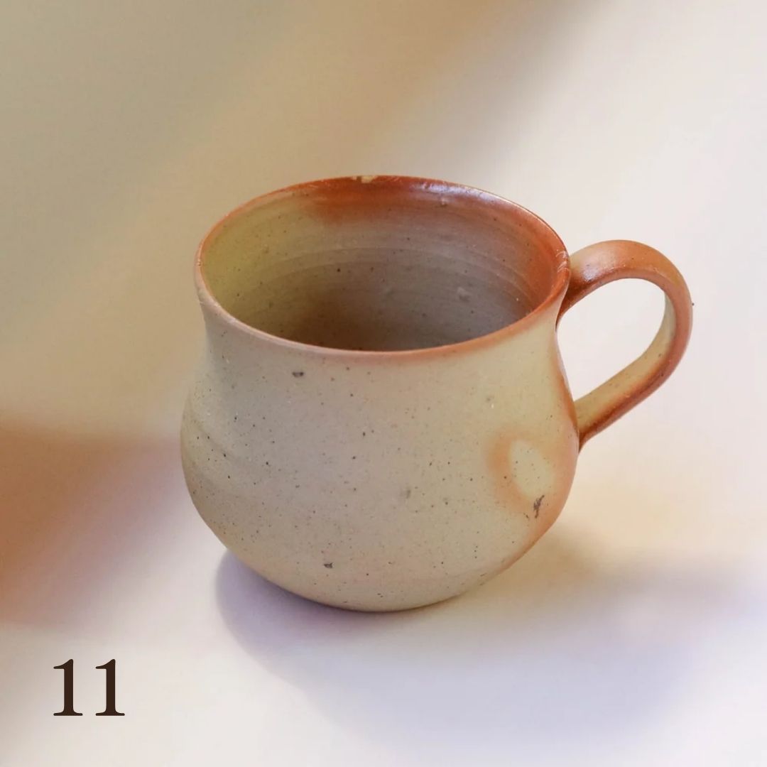 備前焼 | コーヒーカップ １点もの | 緋襷 ひだすき | 森一朗