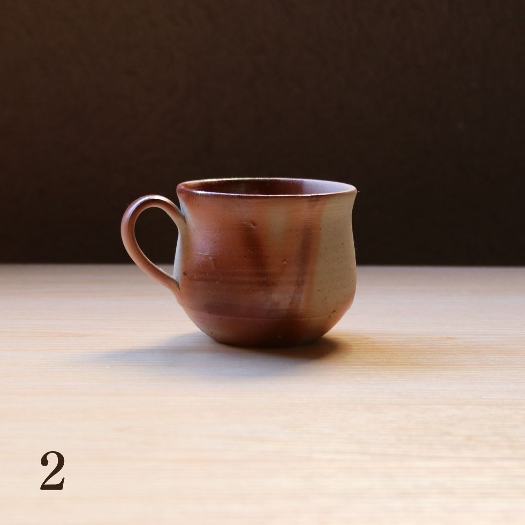 備前焼 | コーヒーカップ １点もの | 緋襷 ひだすき | 森一朗