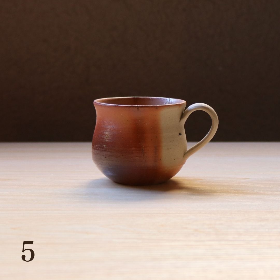備前焼 | コーヒーカップ １点もの | 緋襷 ひだすき | 森一朗