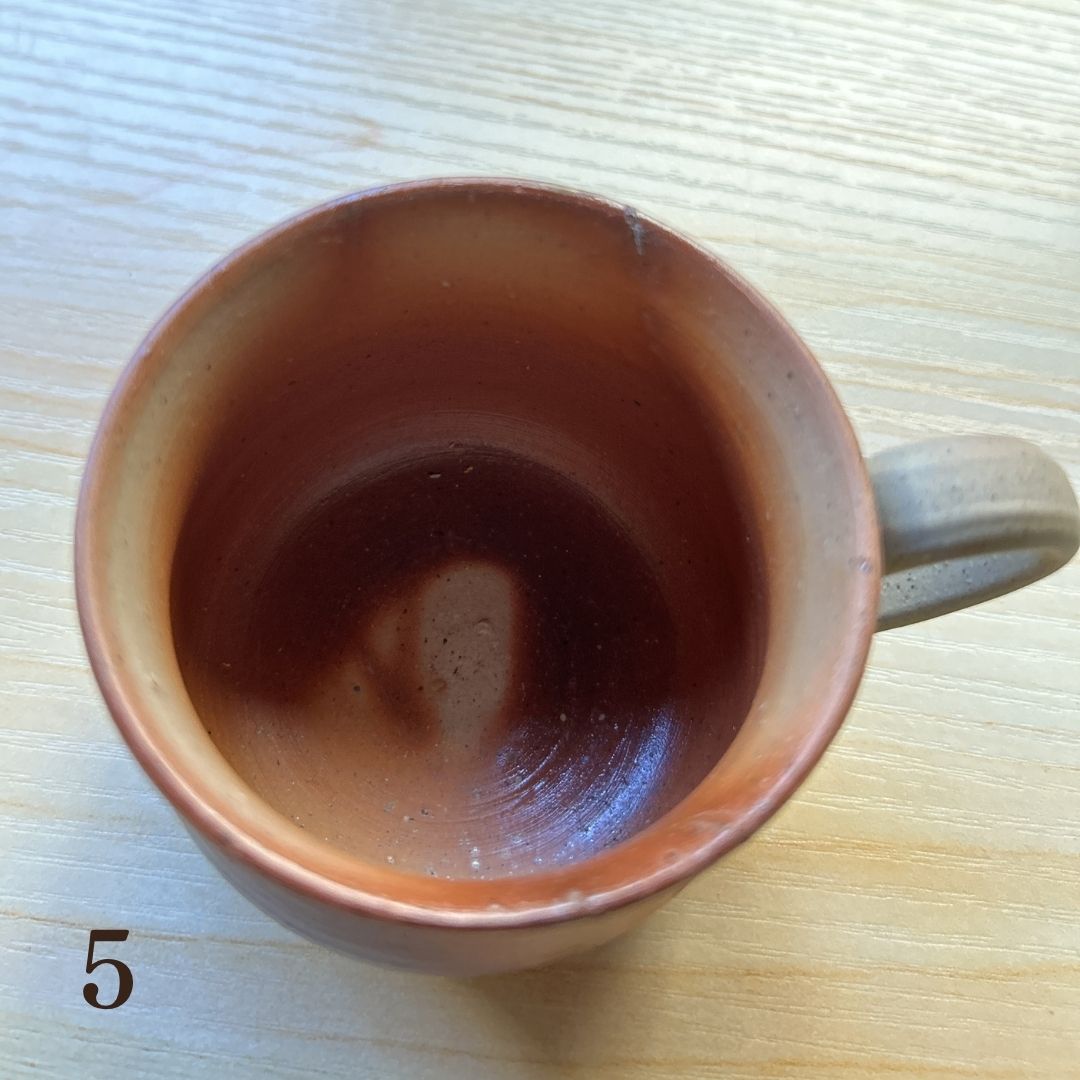 備前焼 | コーヒーカップ １点もの | 緋襷 ひだすき | 森一朗