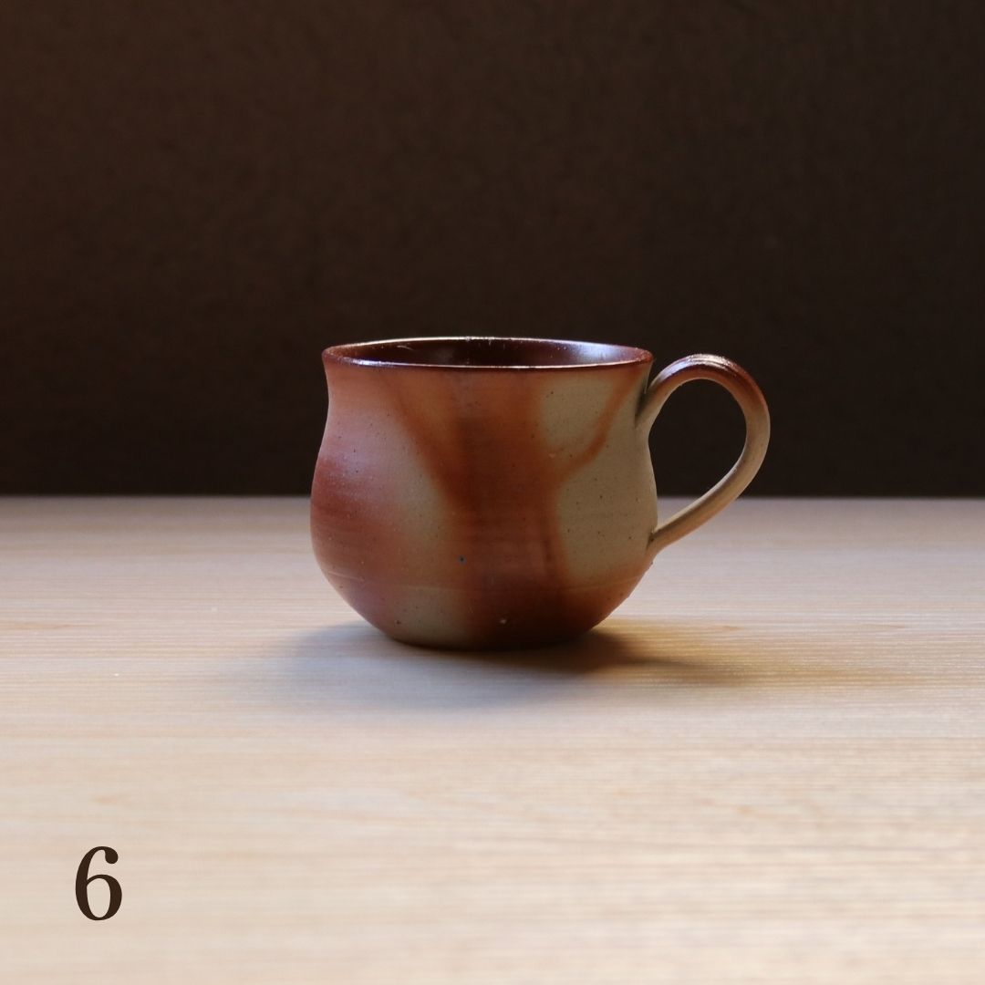 備前焼 | コーヒーカップ １点もの | 緋襷 ひだすき | 森一朗