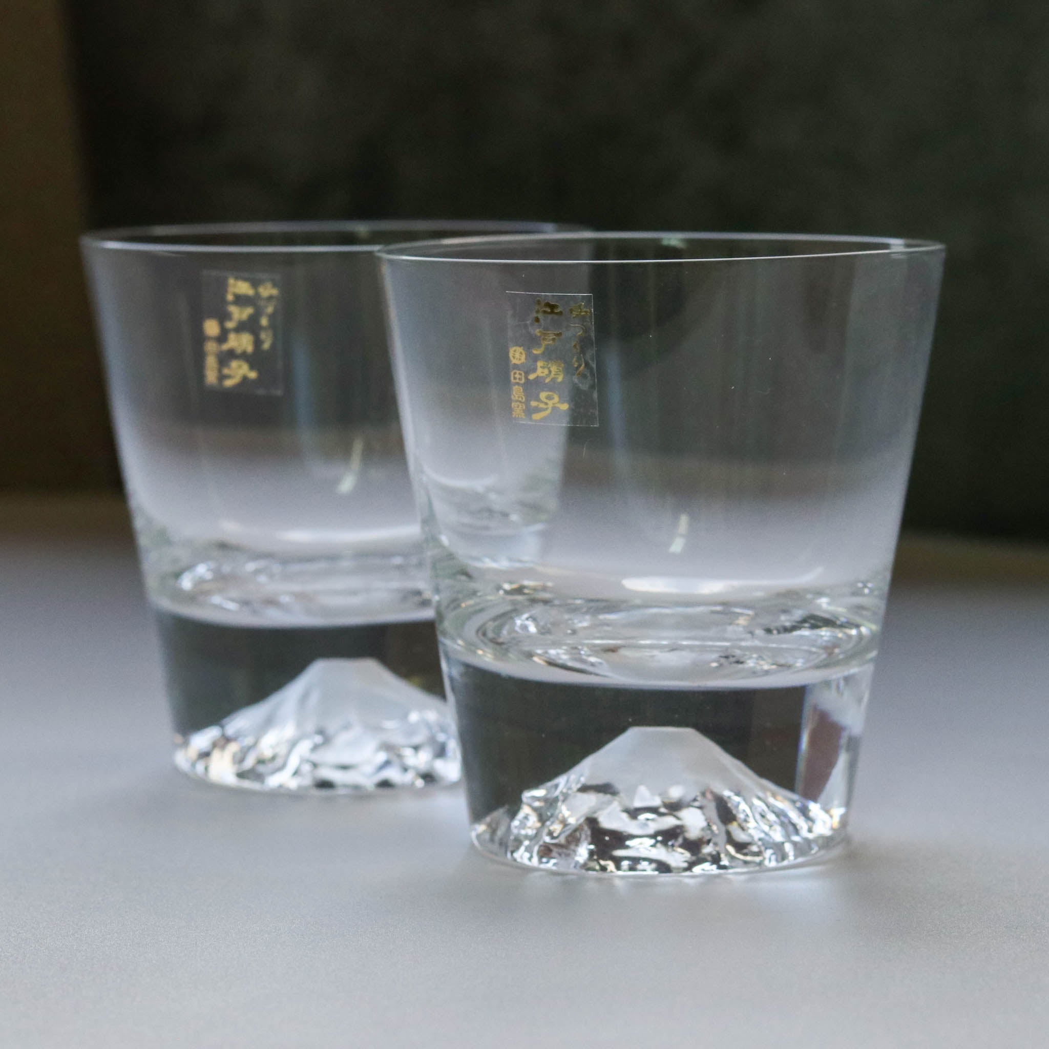 江戸硝子 ペアグラス | 富士山ロックグラス | 田島硝子