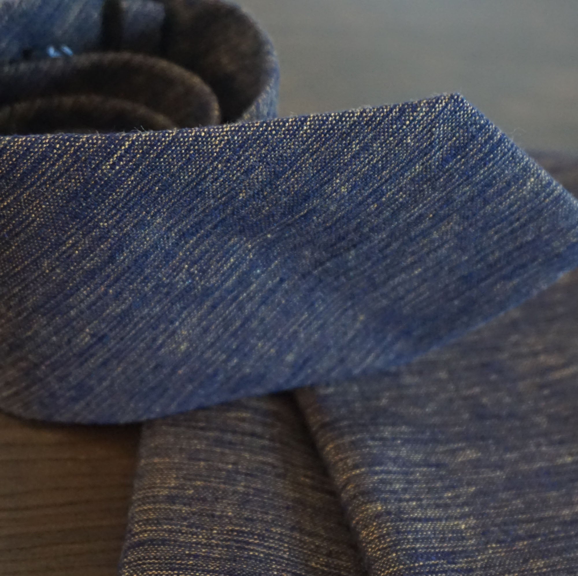 久留米絣 ネクタイ | 雲絣 | カラシ×紺 | Kimonissimo