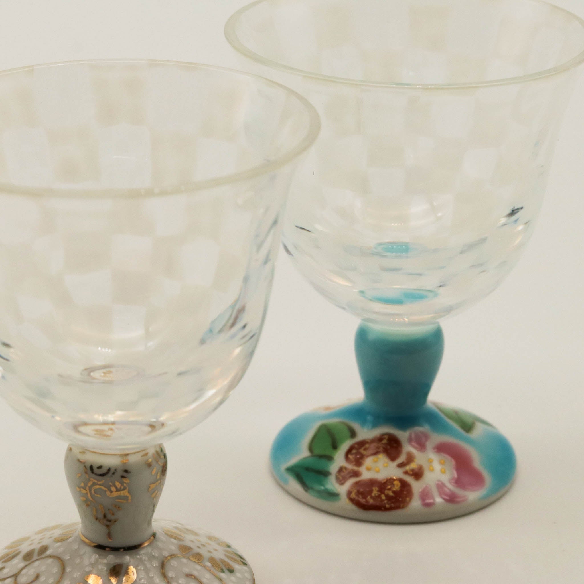 九谷和グラス |  冷酒オパール | オパール | 選べる台座6種 | 清峰堂