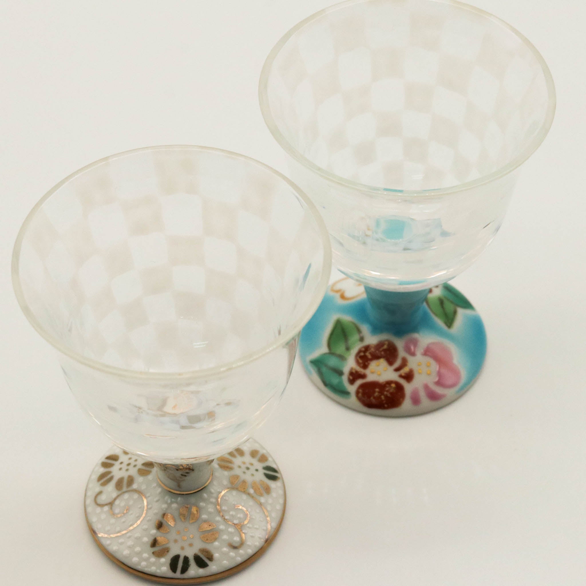 九谷和グラス |  冷酒オパール | オパール | 選べる台座6種 | 清峰堂