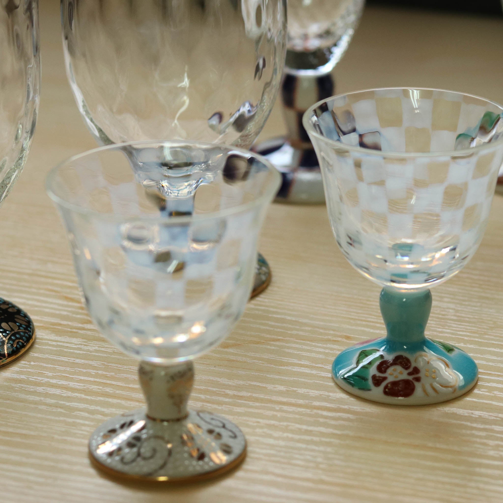 九谷和グラス |  冷酒オパール | オパール | 選べる台座6種 | 清峰堂