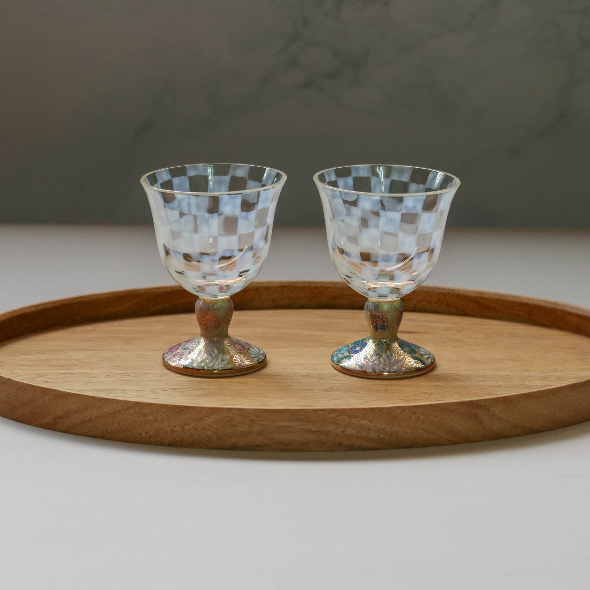 九谷和グラス | 冷酒オパール | オパール | 選べるペア3種 | 清峰堂