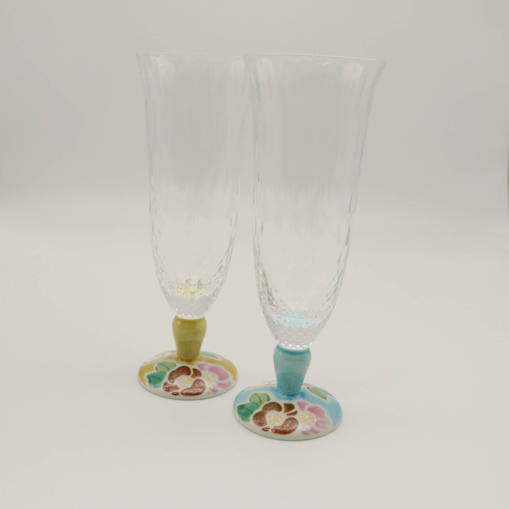 九谷和グラス | 麦酒グラス ペア | 格子 | 選べるペア3種 | 清峰堂