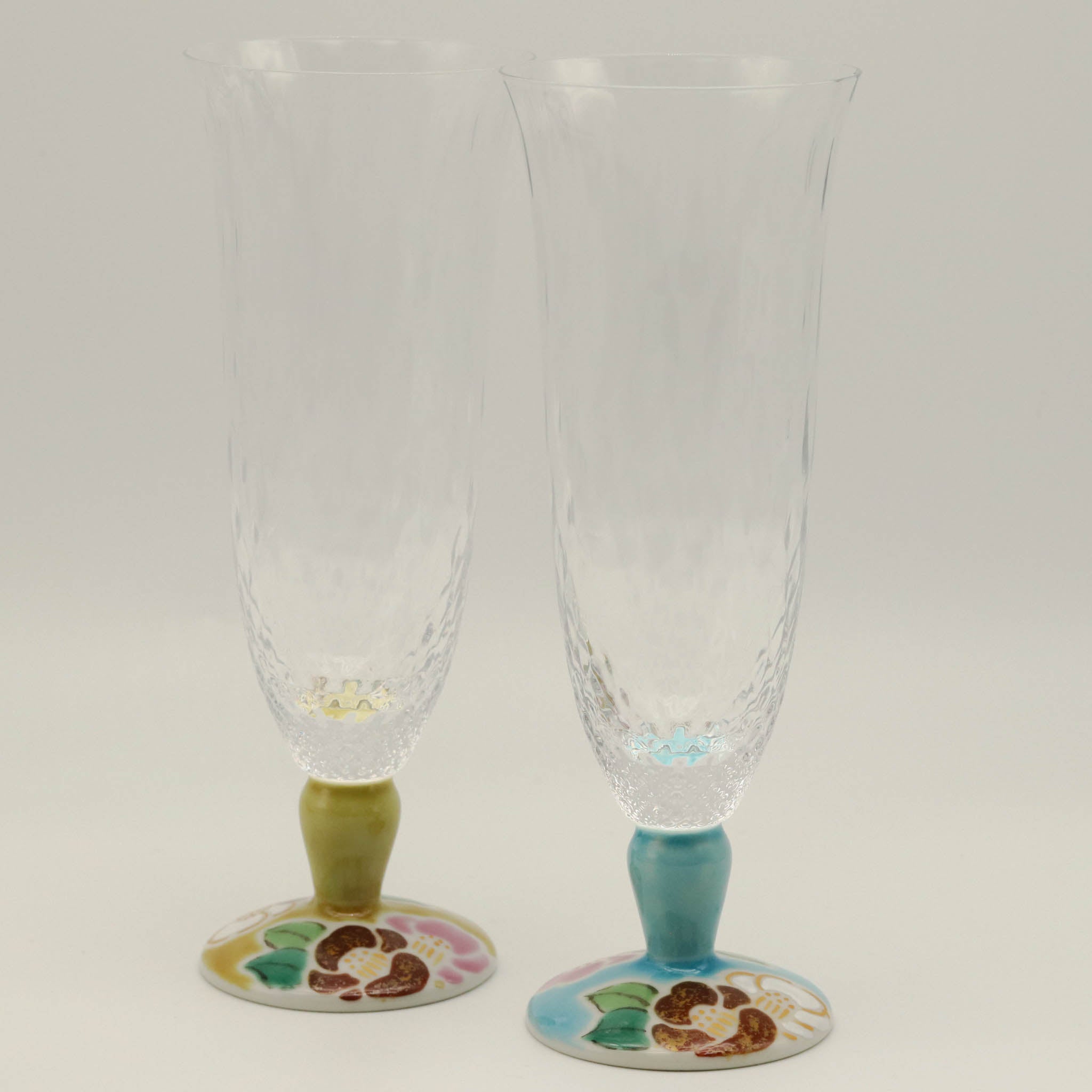 九谷和グラス | 麦酒グラス ペア | 格子 | 選べるペア3種 | 清峰堂