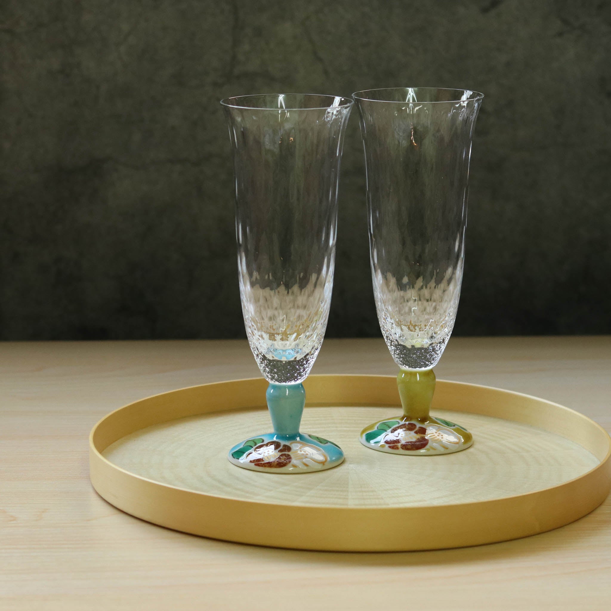 九谷和グラス | 麦酒グラス ペア | 格子 | 選べるペア3種 | 清峰堂