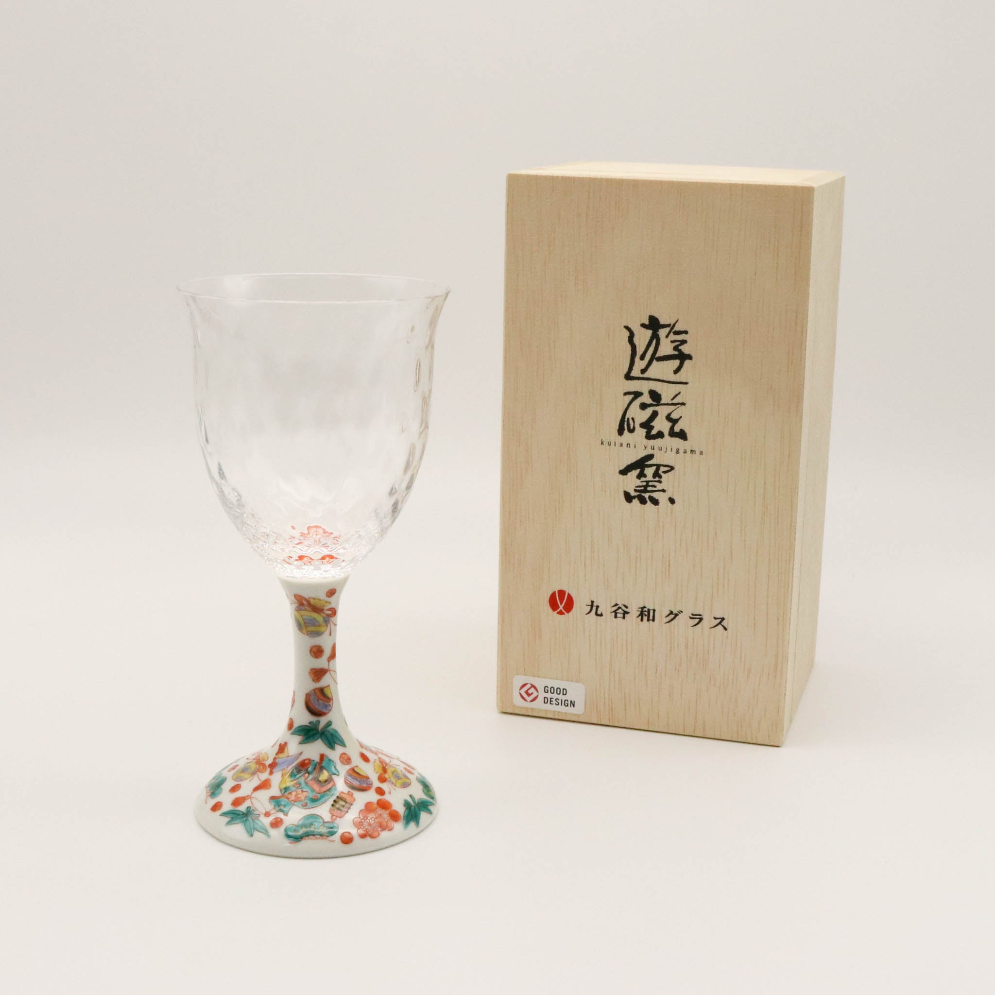 九谷和グラス | ワイン小 | 格子 | 選べる6種 | 清峰堂