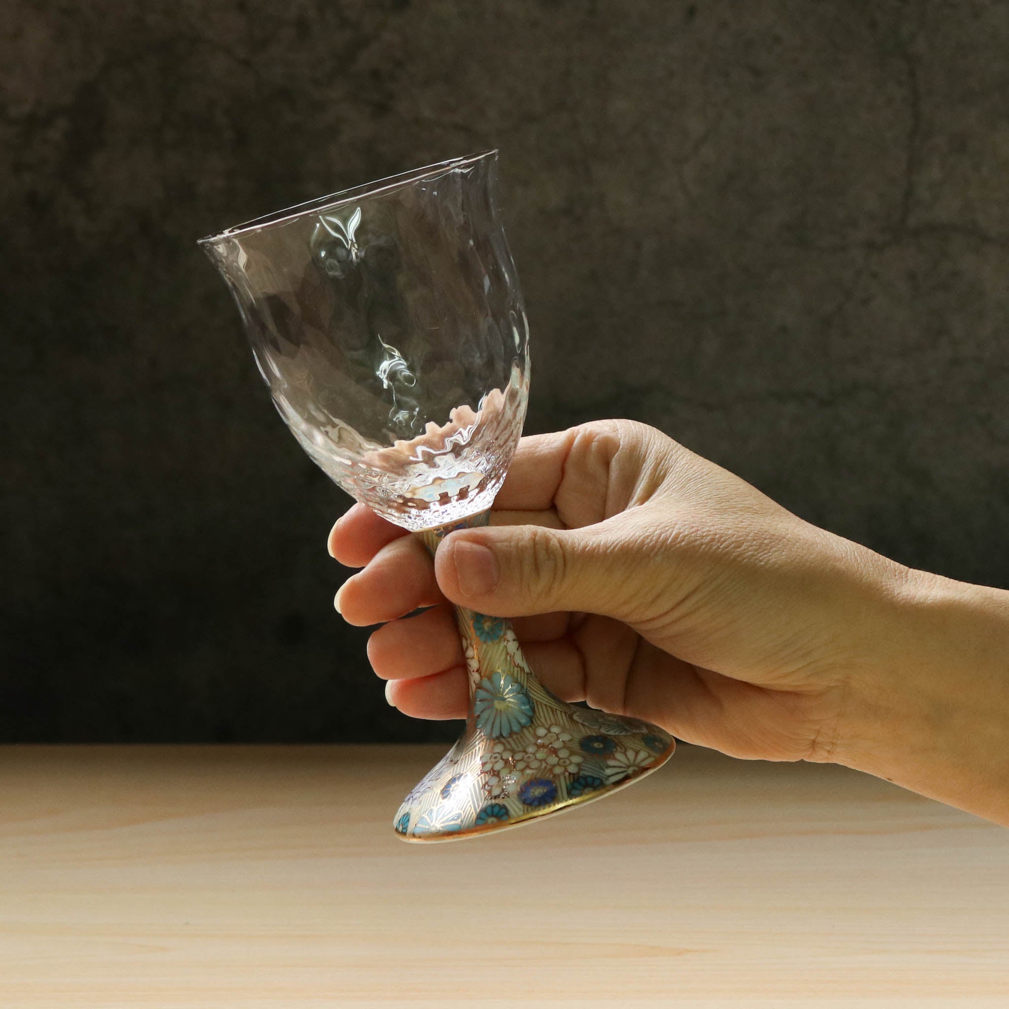 九谷和グラス | ワイン小 | 格子 | 選べる6種 | 清峰堂