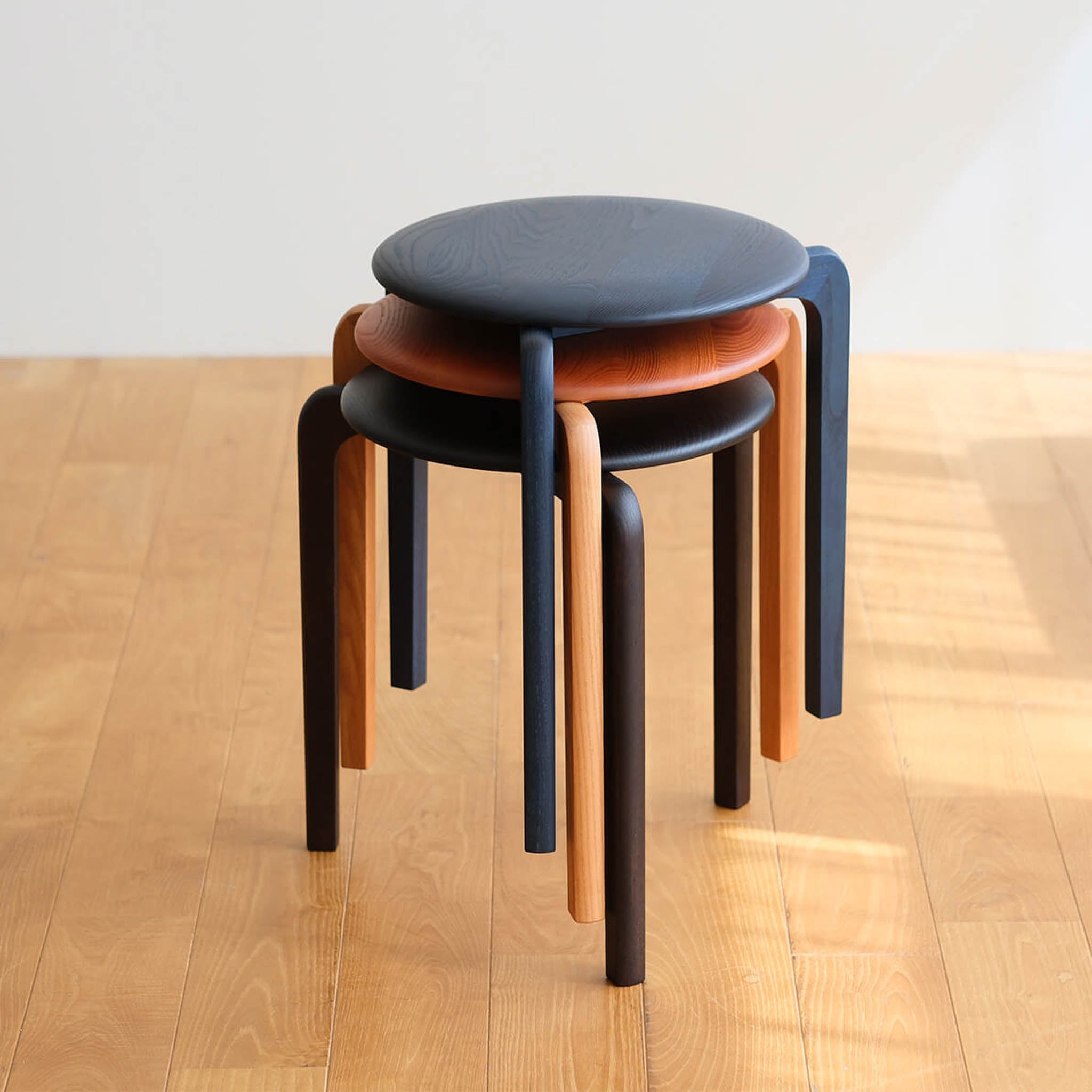 木工家具 スツール | LISCIO Stool | 藍染 | DENTO