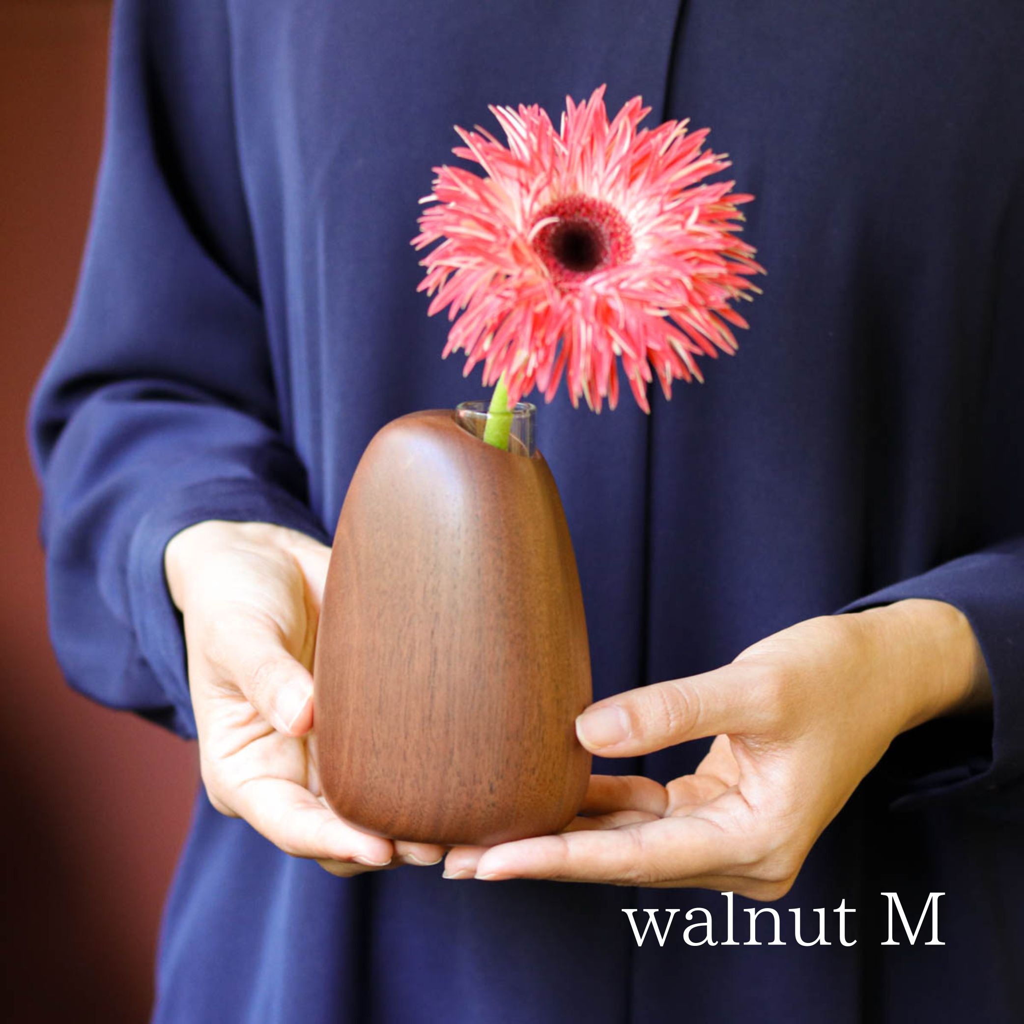 旭川クラフト 花器 | マンゴーベース S・M | walnut | ササキ工芸