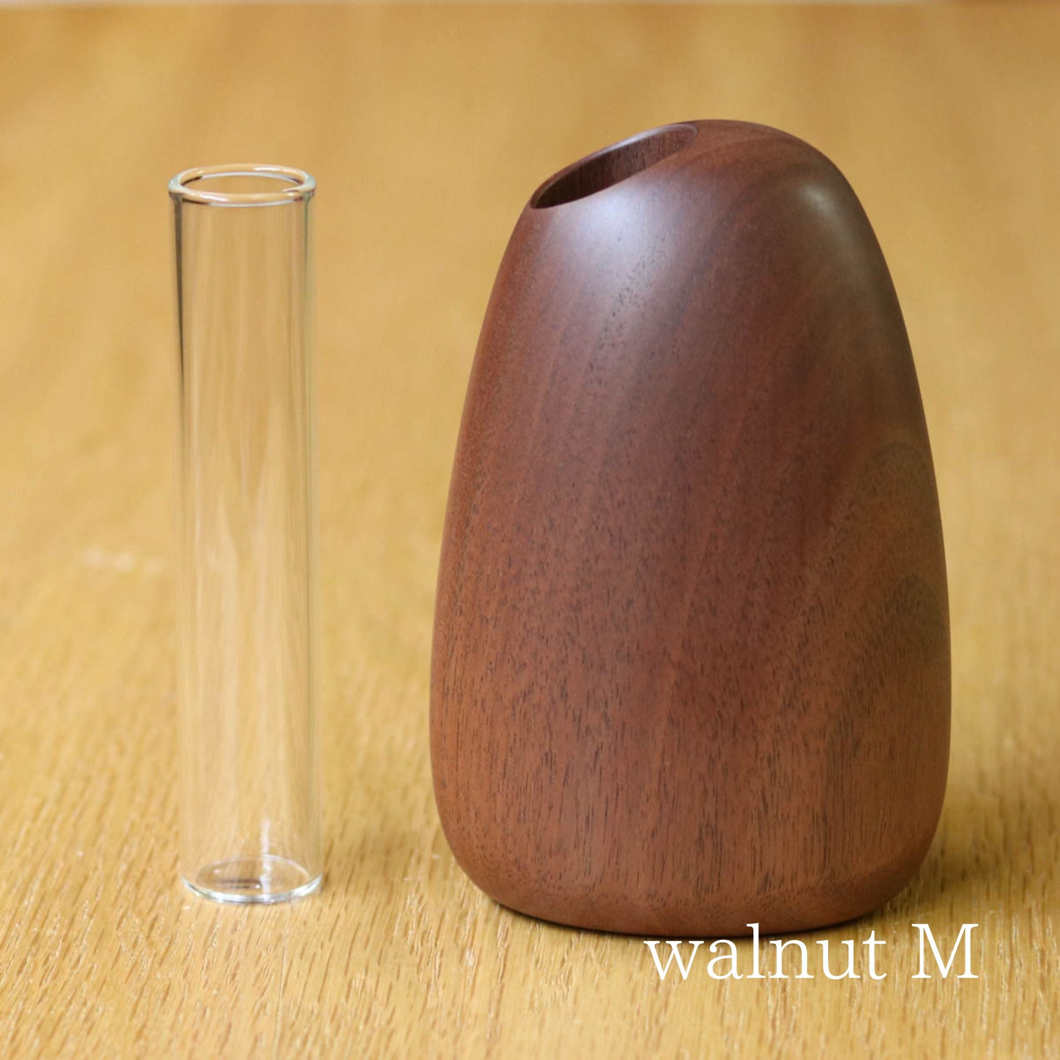 旭川クラフト 花器 | マンゴーベース S・M | walnut | ササキ工芸