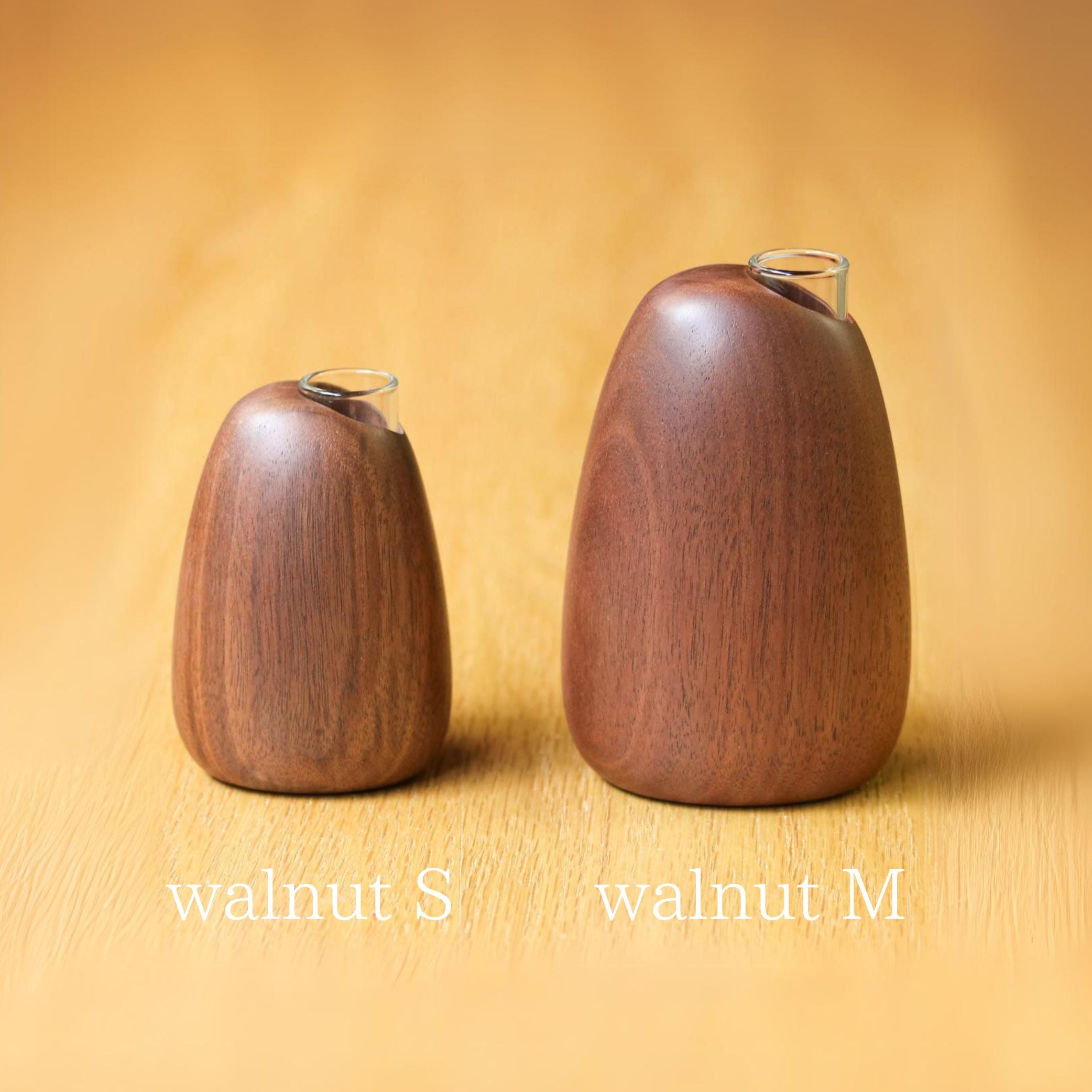 旭川クラフト 花器 | マンゴーベース S・M | walnut | ササキ工芸