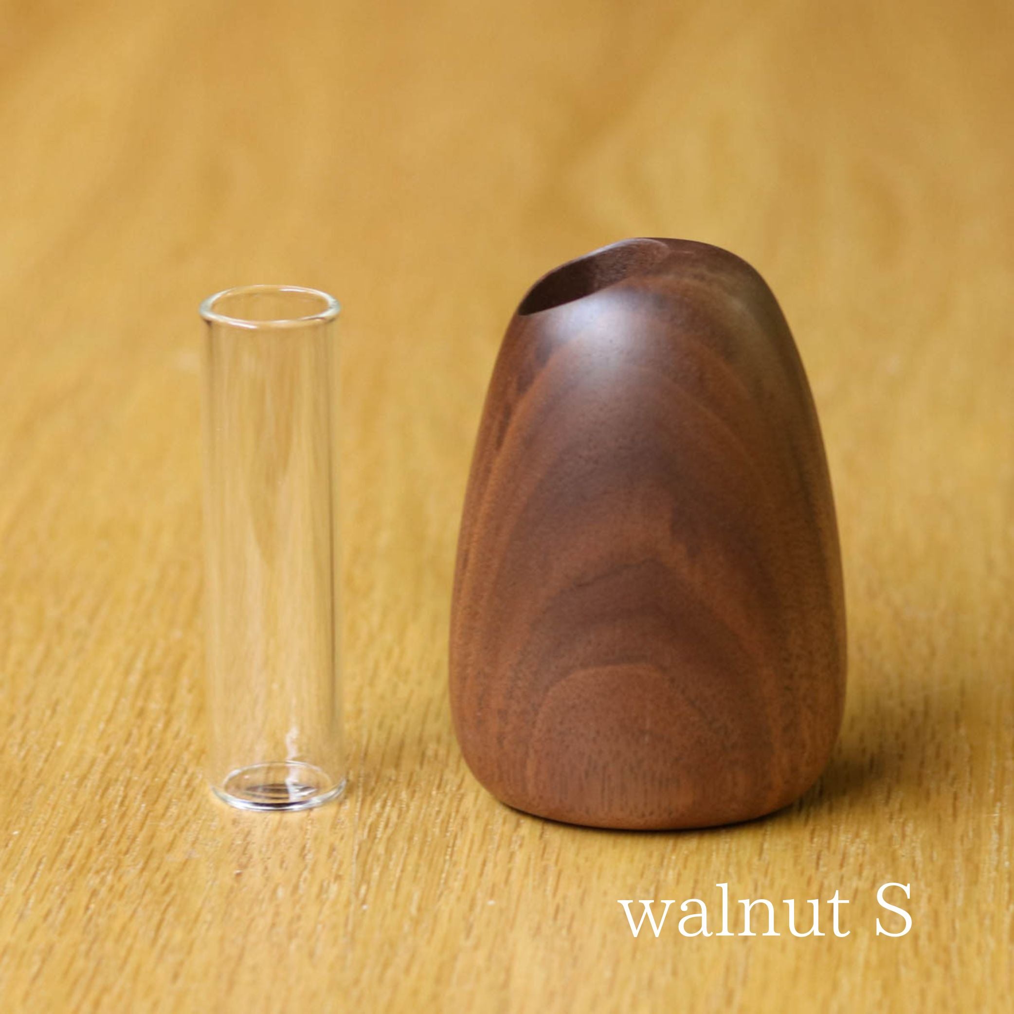 旭川クラフト 花器 | マンゴーベース S・M | walnut | ササキ工芸