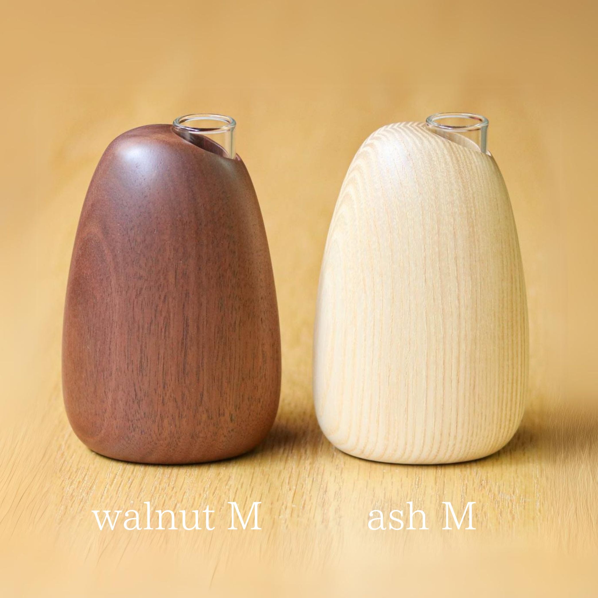 旭川クラフト 花器 | マンゴーベース S・M | walnut | ササキ工芸