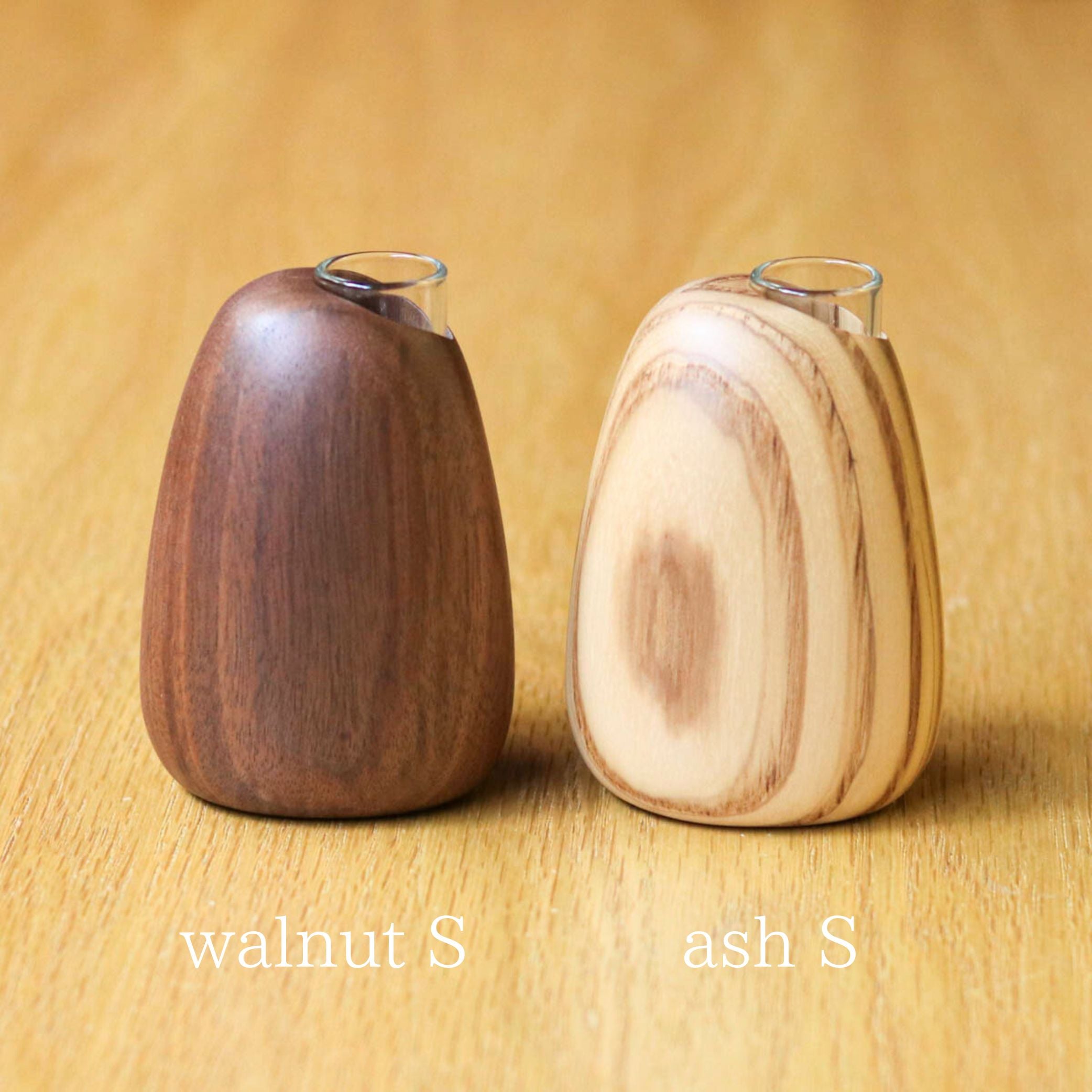 旭川クラフト 花器 | マンゴーベース S・M | walnut | ササキ工芸