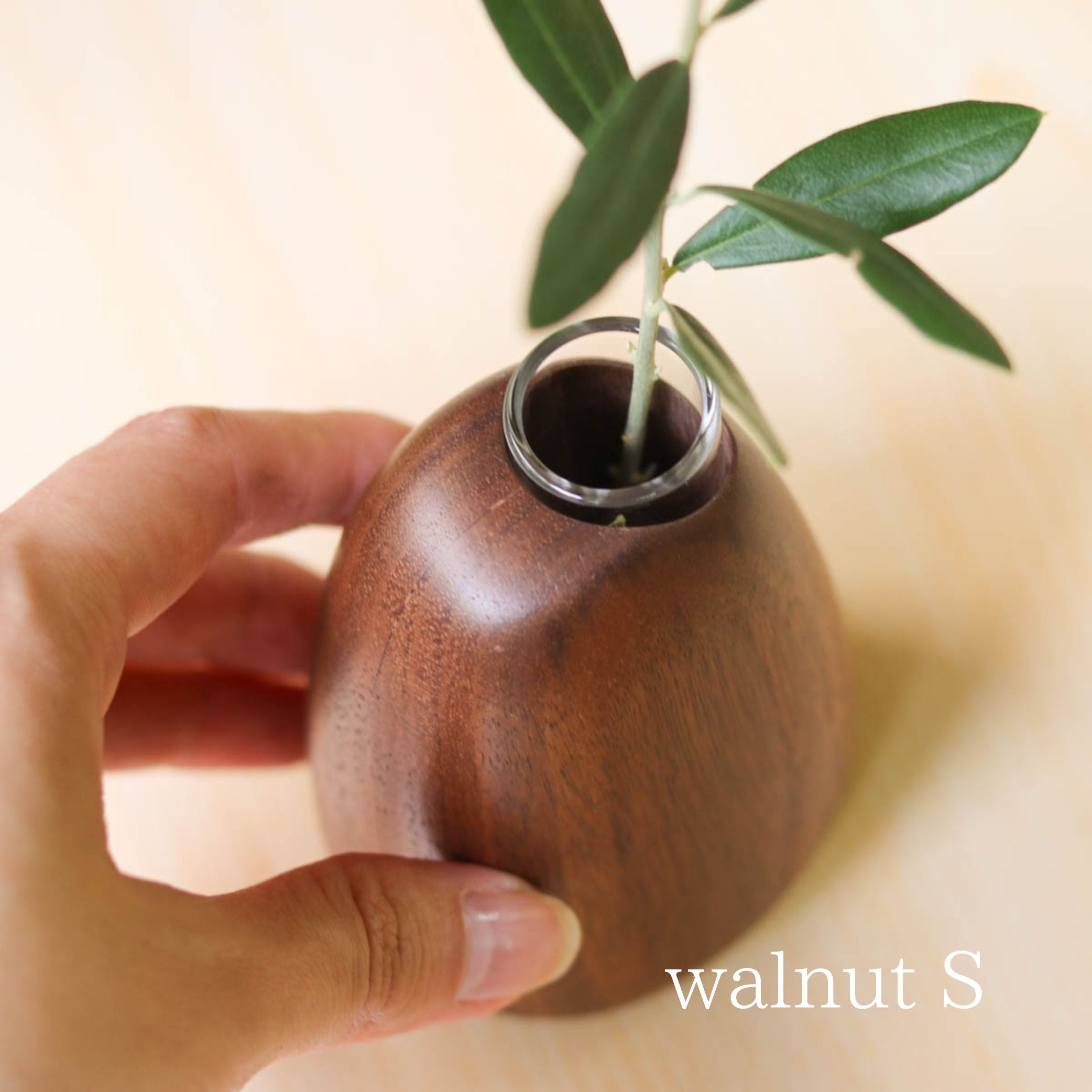 旭川クラフト 花器 | マンゴーベース S・M | walnut | ササキ工芸