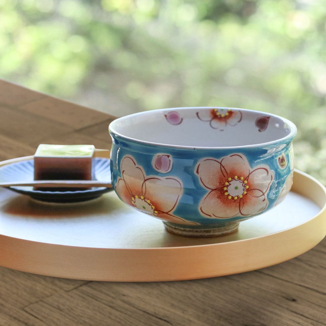 九谷焼 酒器 | 抹茶碗 | トルコ花うらら | 虚空蔵窯