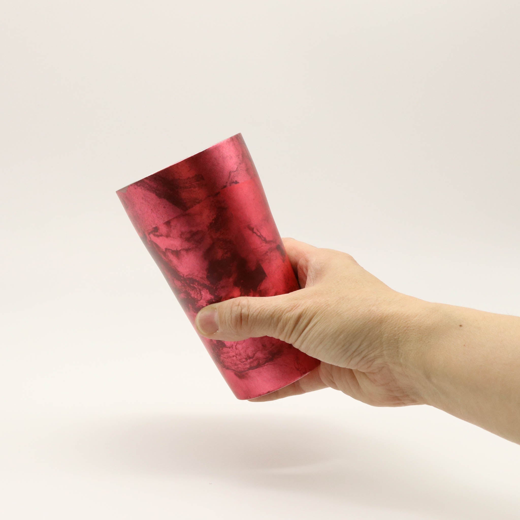 二重タンブラー | 漆磨 SHI-MOA | 310ml 紅梅 kobai | アルチザン