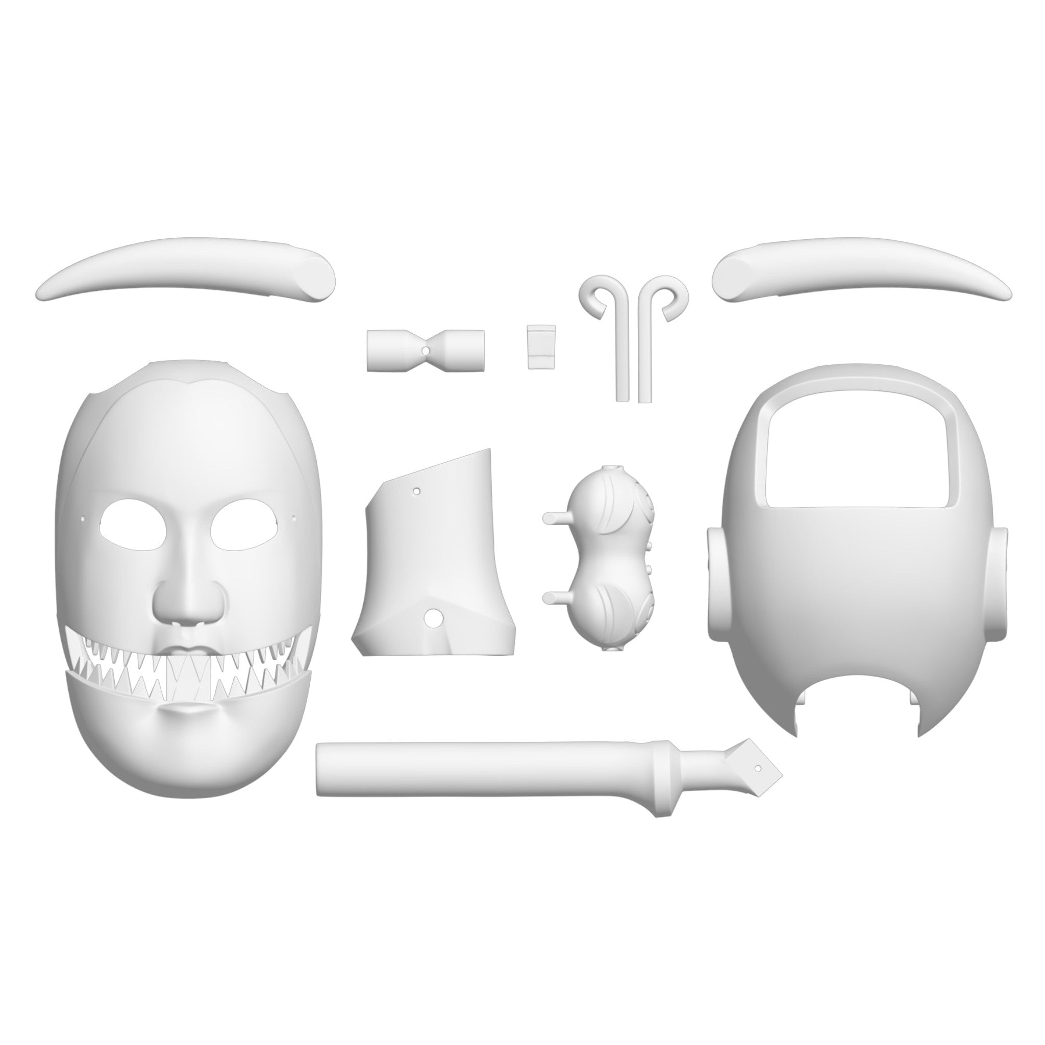 体験キット｜阿波人形浄瑠璃 からくり人形頭 組立キット｜3D DEKO PROJECT