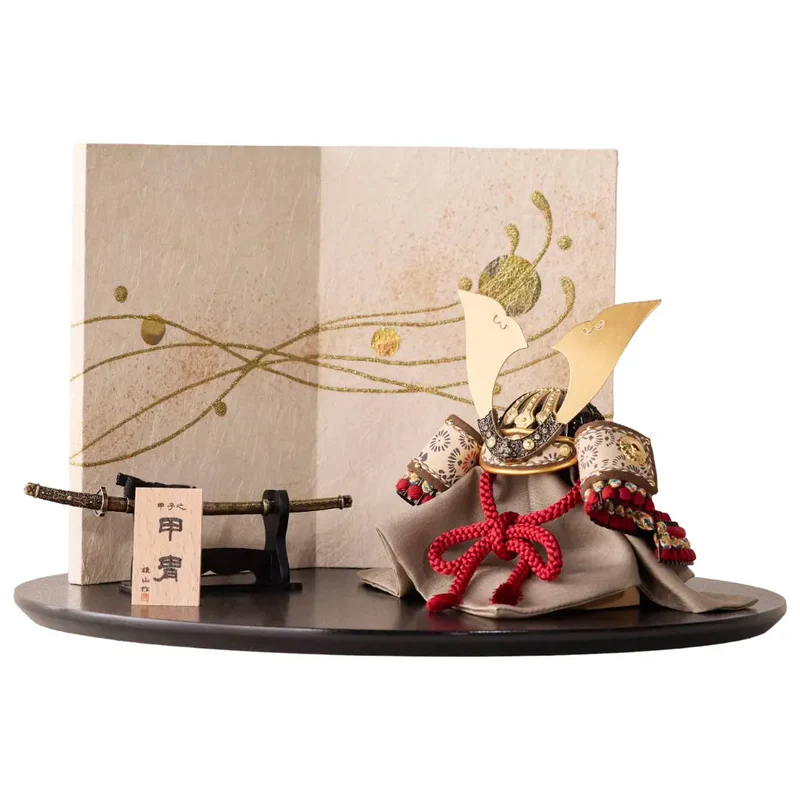 兜飾りセット | 大河兜 | 茜 | 鈴甲子 雄山