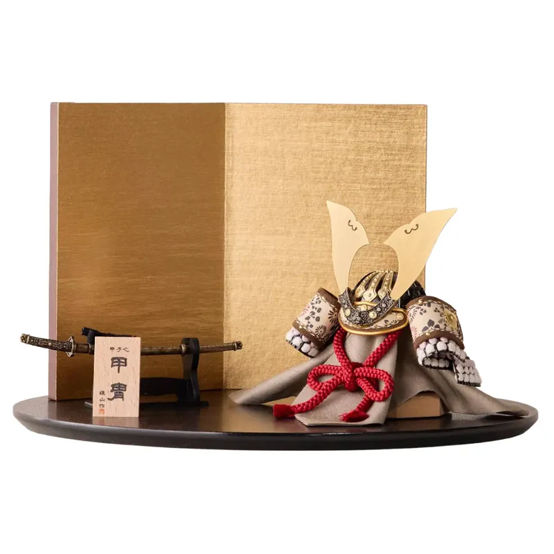 兜飾りセット | 大河兜 | 紫 | 鈴甲子 雄山【26/1/6以降順次配送】