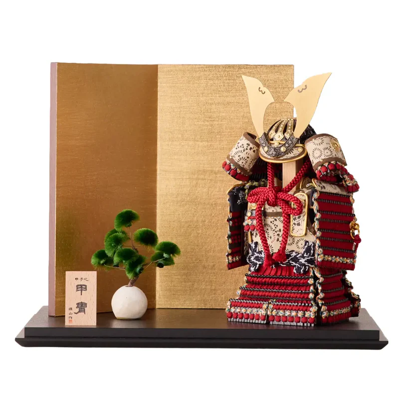 鎧飾りセット | 大河鎧 | 茜 | 鈴甲子 雄山【26/1/6以降順次配送】