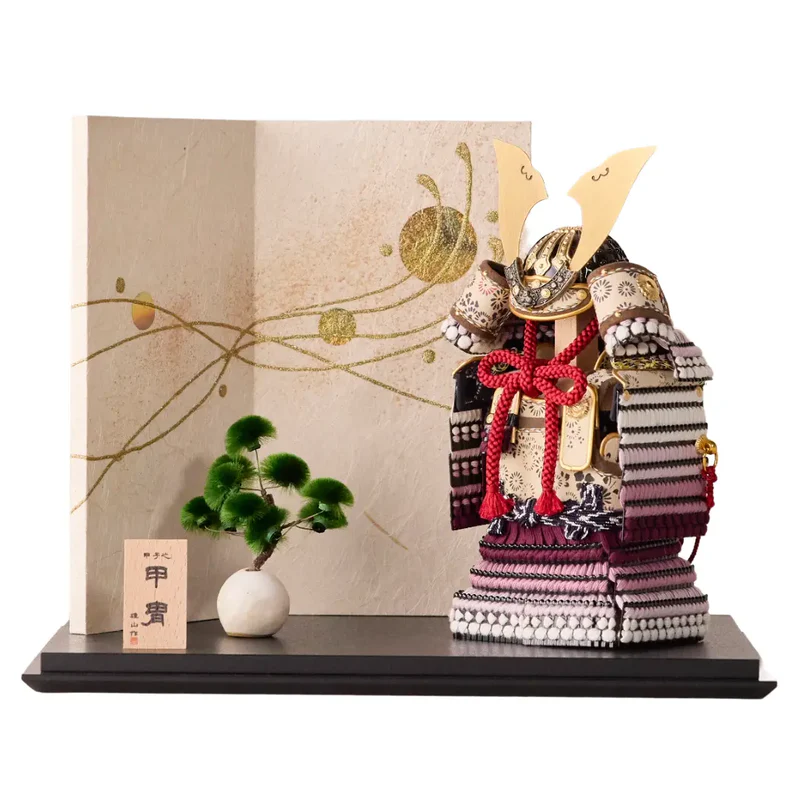 鎧飾りセット | 大河鎧 | 紫 | 鈴甲子 雄山【26/1/6以降順次配送】