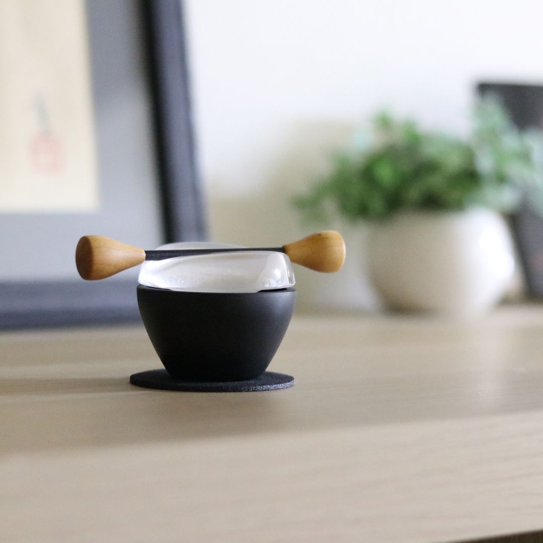高岡銅器 おりん | Paddle 黒 | 瀬尾製作所