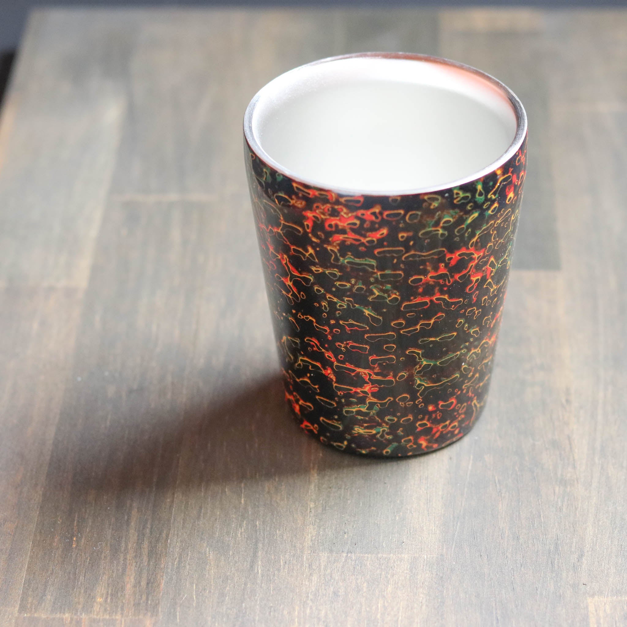 津軽塗 | 二重構造 ステンレスカップ | 唐塗 呂 | 小林漆器