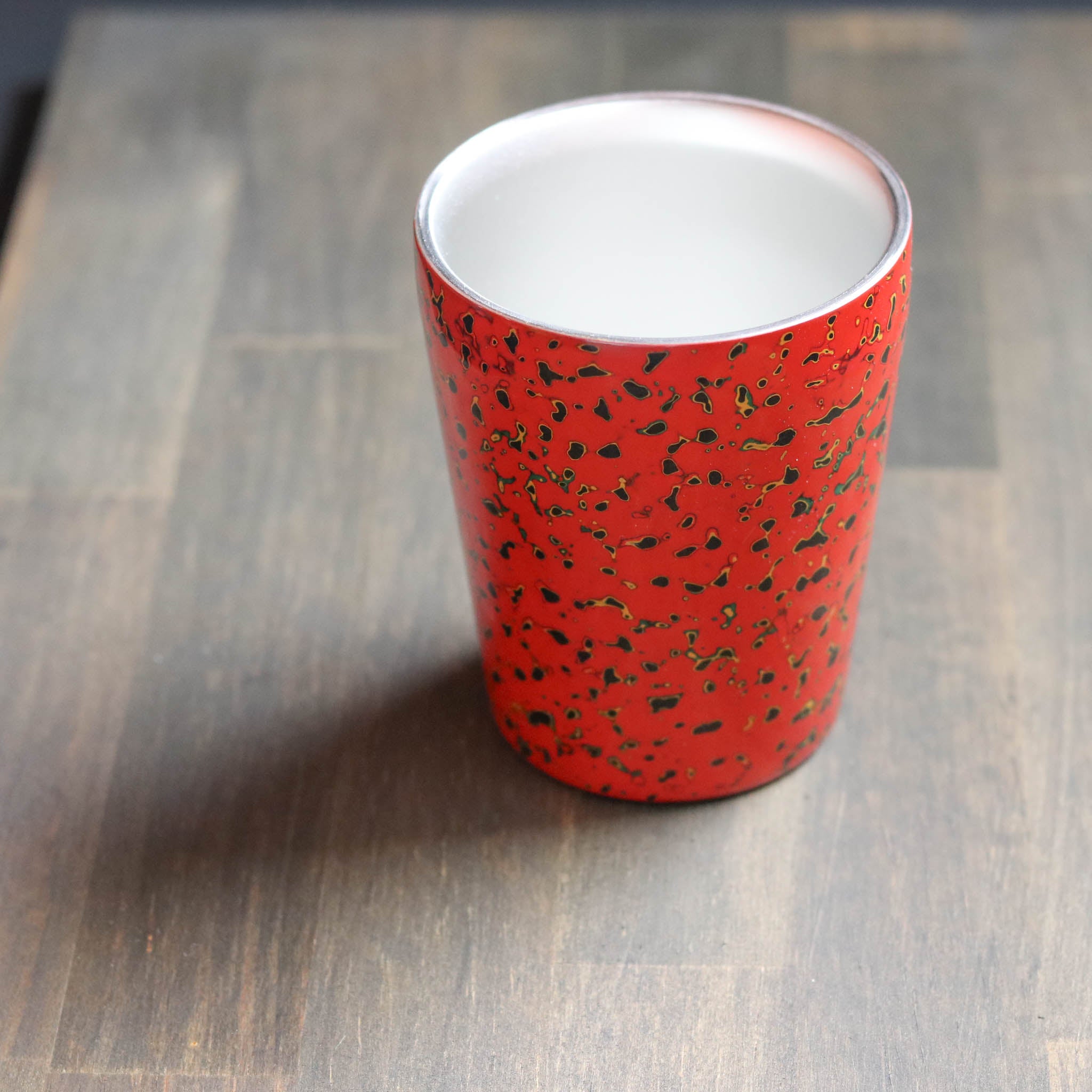 津軽塗 | 二重構造 ステンレスカップ | 唐塗 茜 | 小林漆器