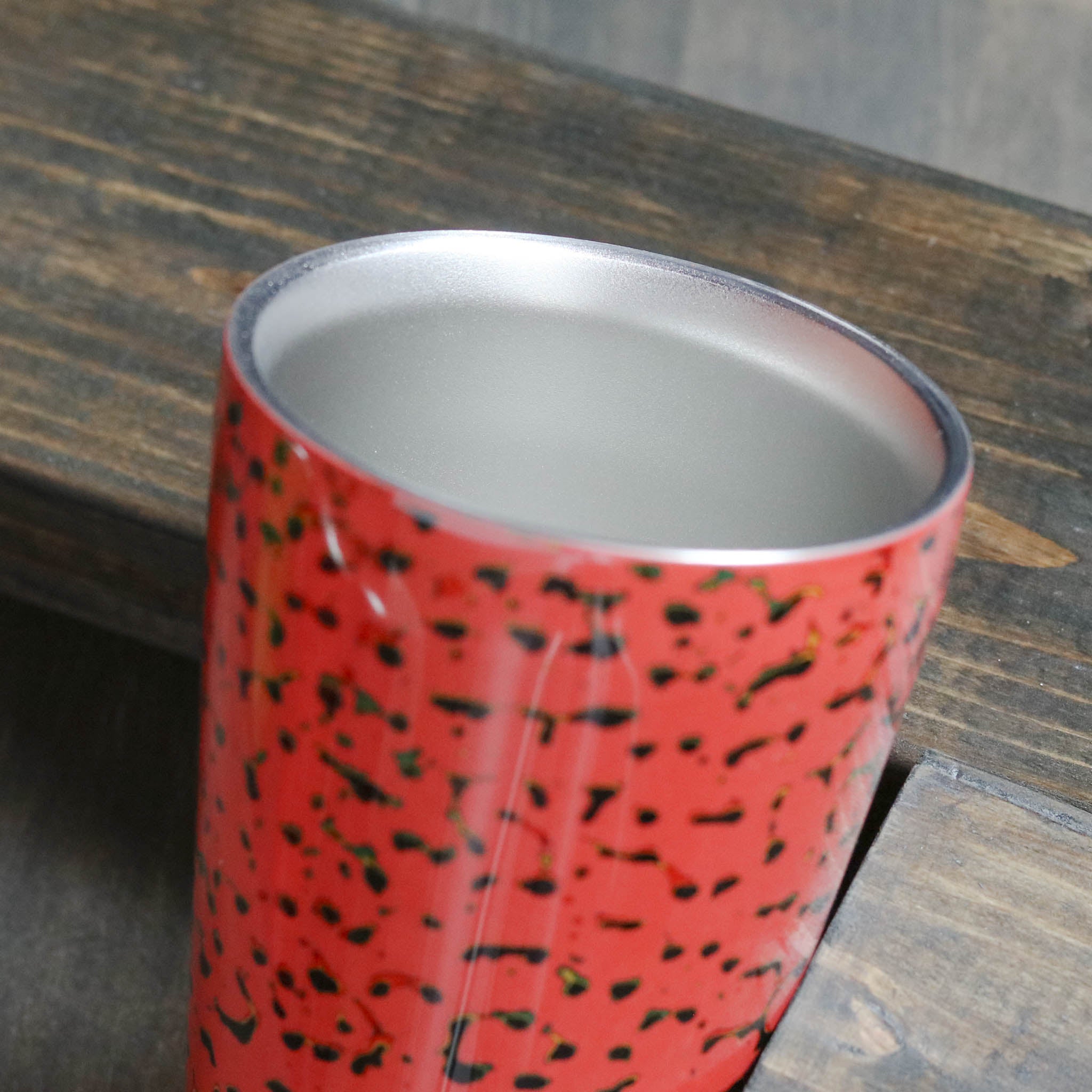 津軽塗 | 二重構造 ステンレスカップ | 唐塗 桃 | 小林漆器
