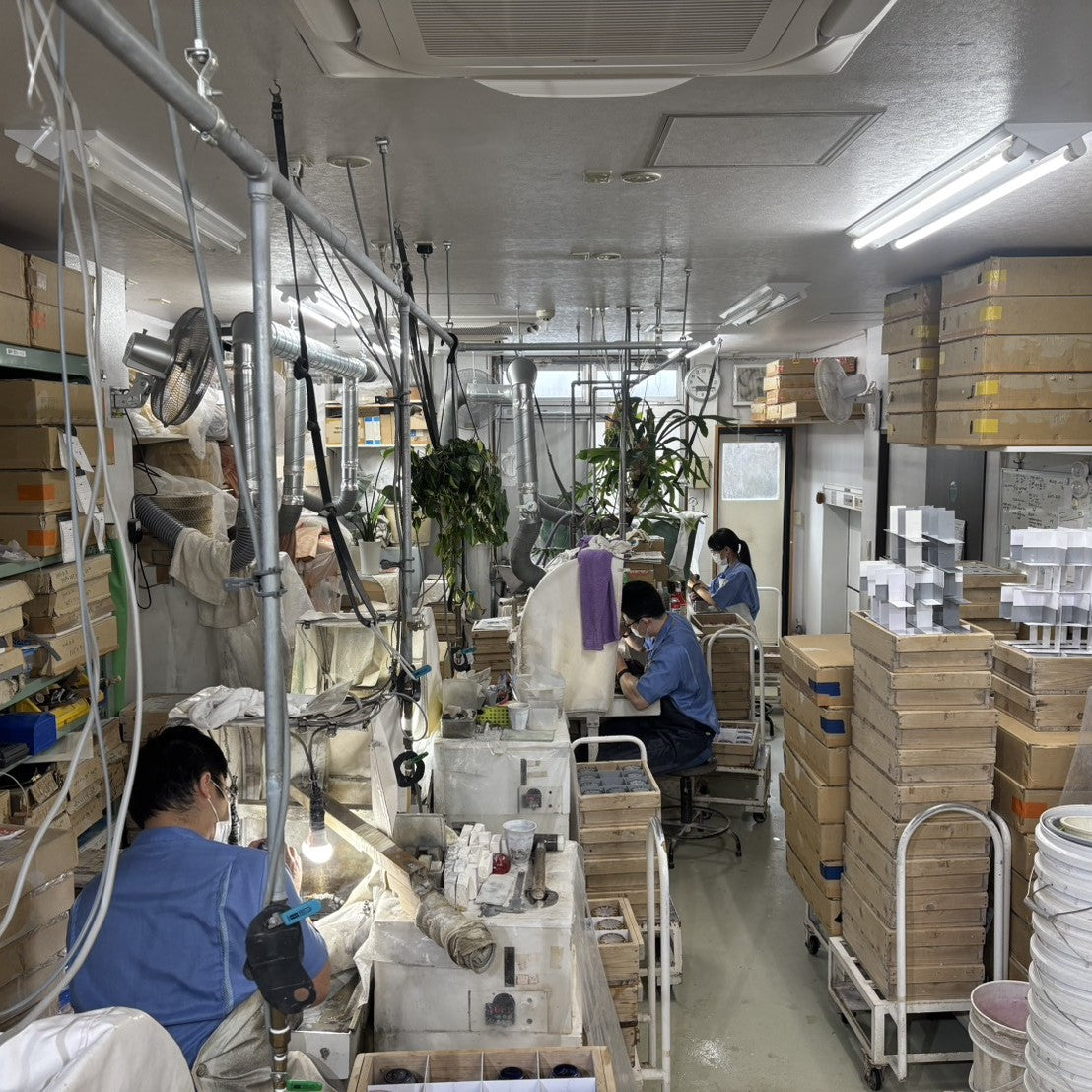 江戸切子 ロックグラス | 蓮華 | 緑 | 東亜硝子工芸