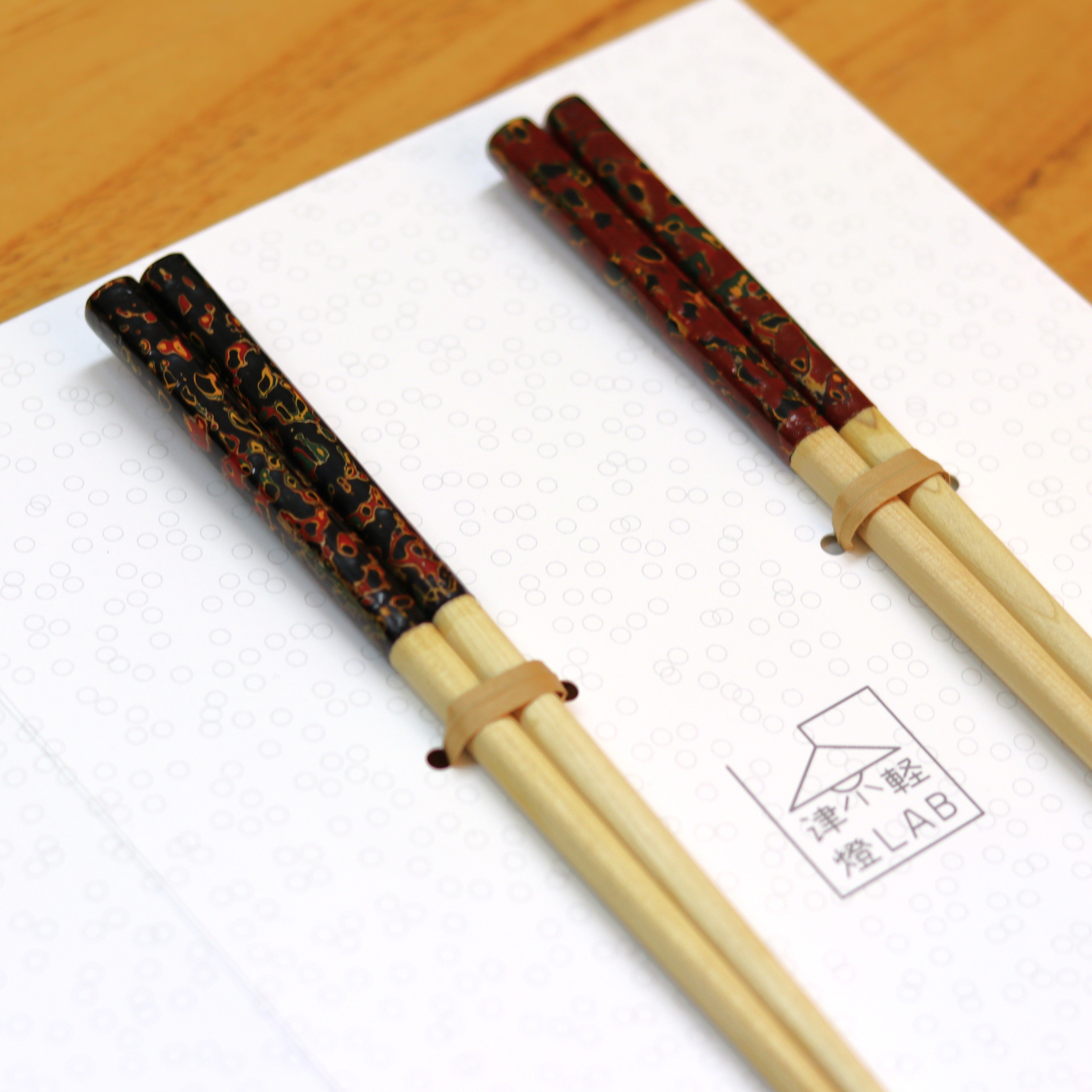 体験キット | 津軽塗お箸研ぎ出しキット | 津軽燈LAB