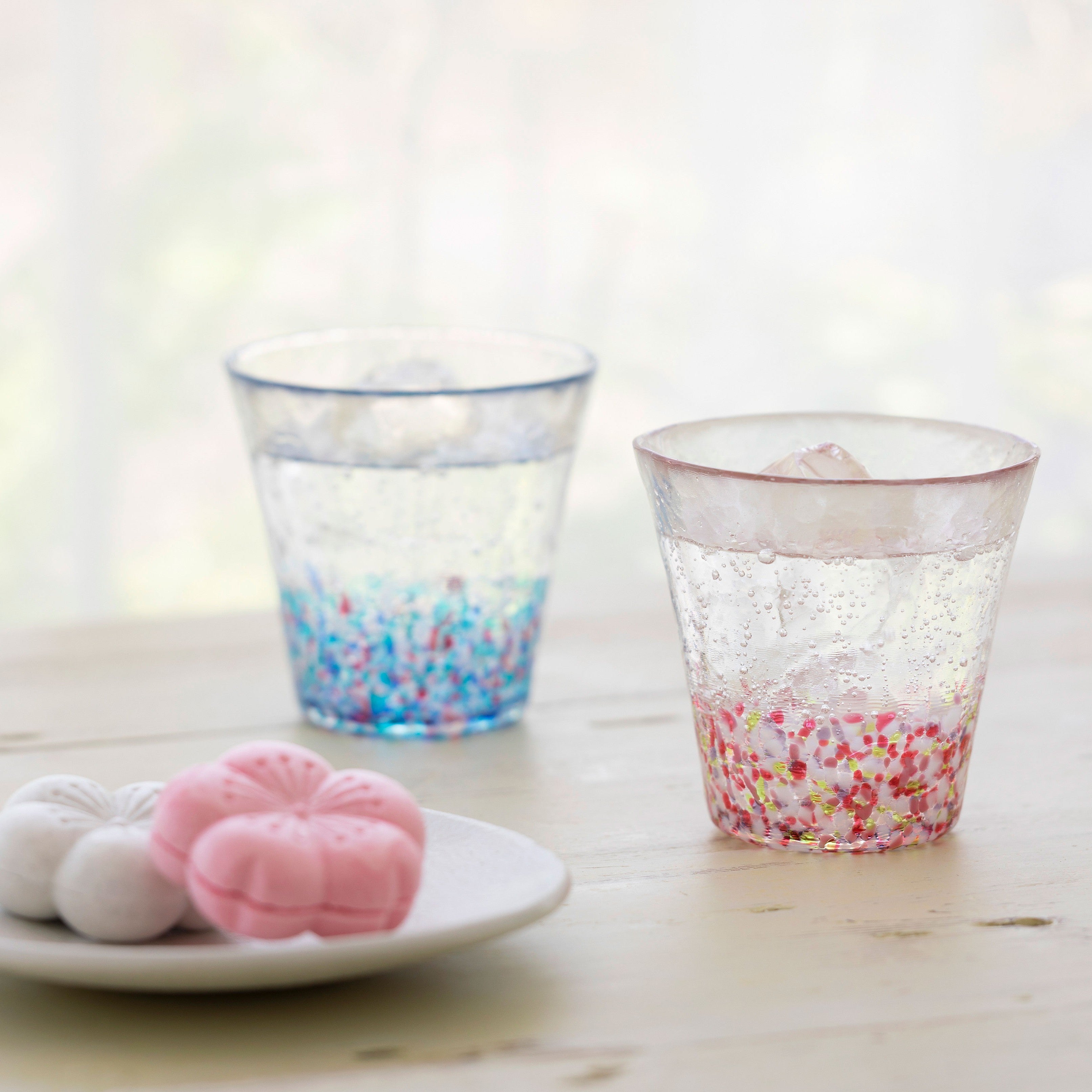 津軽びいどろ グラスペア | にほんの色ふうけい | 春麗ら | 北洋硝子