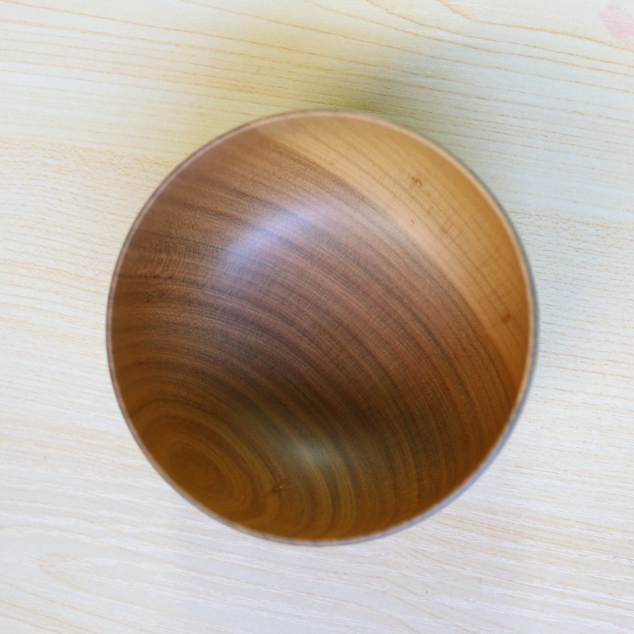 山中漆器 子供用食器 | しらさぎ椀S sibo | 桜 ナチュラル×グレー | 白鷺木工