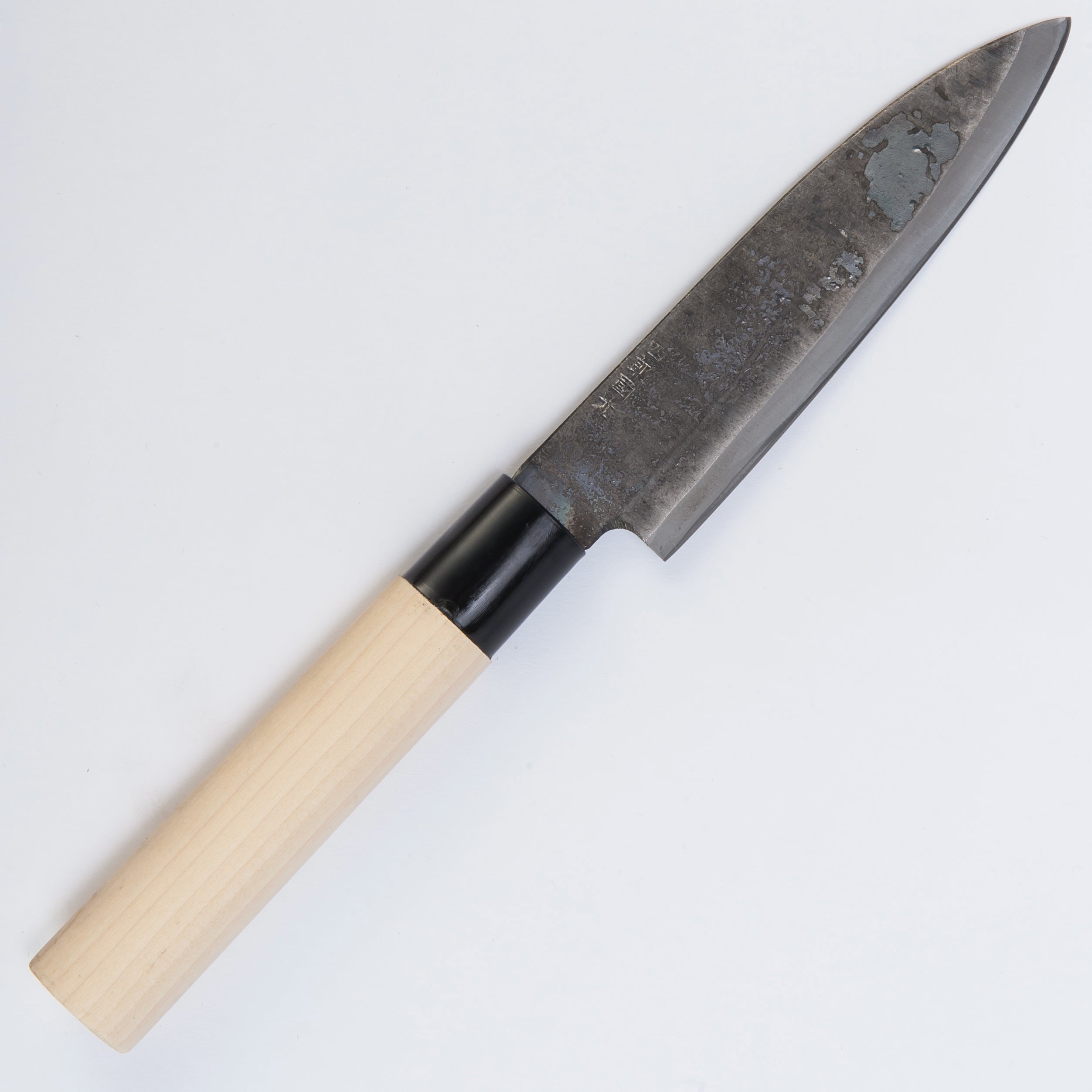 菜切り包丁 | 黒打 小型 先尖り 片刃 | 四郎國光
