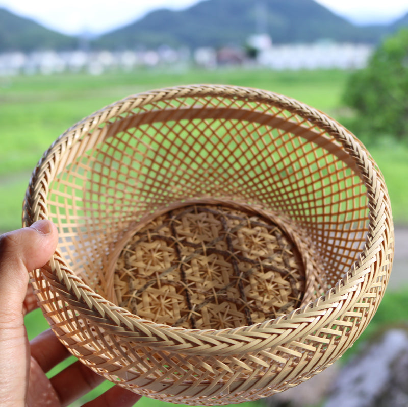 竹細工 | 別府竹細工 花六ツ目鉄鉢(大) | 山下工芸 - 日本工芸堂（想い