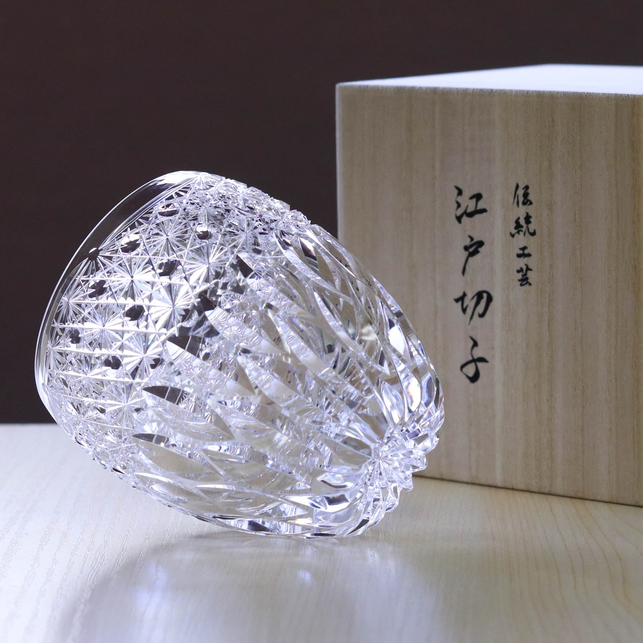 江戸切子 ロックグラス | 蓮華 | クリア | 東亜硝子工芸