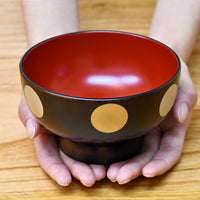 越前漆器 お椀 | 椀 日月| 木地呂内朱 | 土直漆器