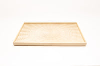 お盆 トレイ | Rectangle Rays Tray (四角) | ホワイトシカモア | 森工芸